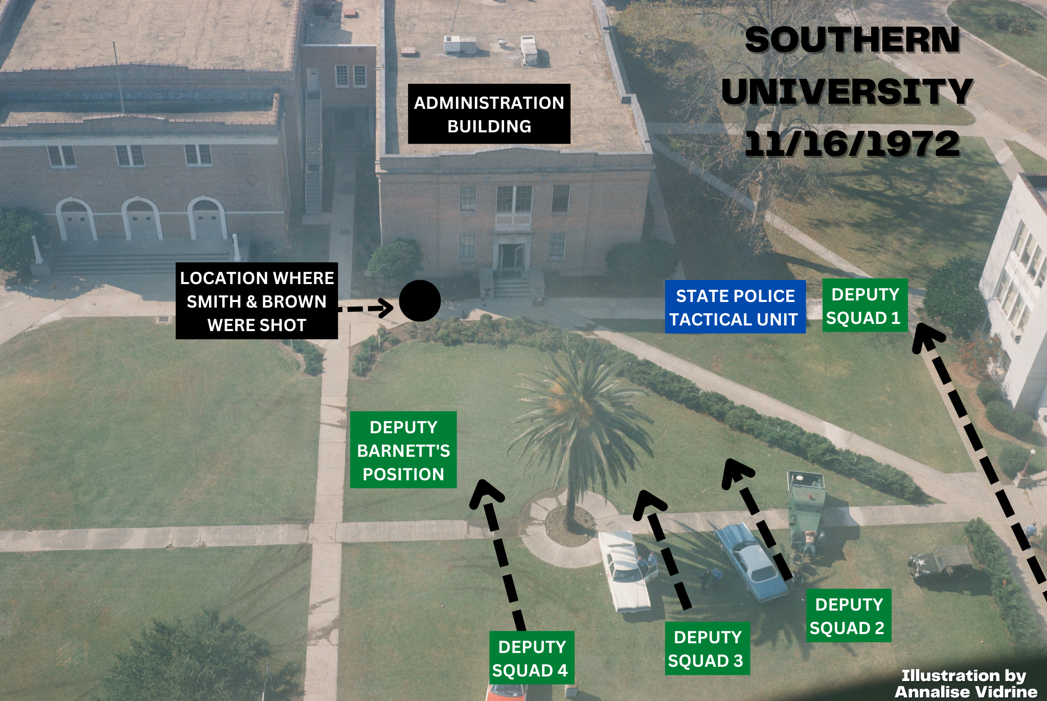 Fifty years ago, gas clouds cleared and two lay dead at Southern University. A sister wondered, &#8216;Why? Why?&#8217;