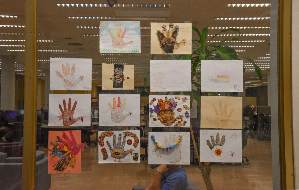 Artwork sits inside LSU&#8217;s library on Tuesday Nov. 22, 2022, in Baton Rouge, La