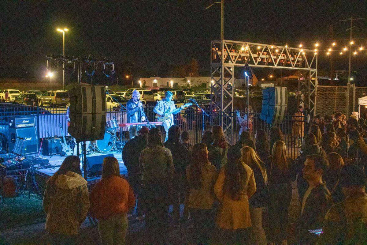 The crowd enjoys music from the last band of the night WaveRunner on Friday, Nov. 18, 2022, at Red Stick Social on Government Street in Baton Rouge, La.