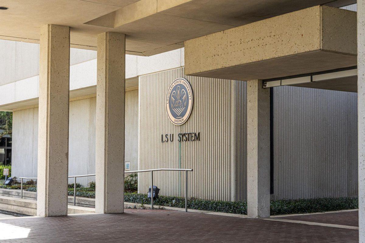 A Louisiana State University seal sits Saturday, Dec. 10, 2022, on the wall of Pennington Biomedical Research Center at 6400 Perkins Rd.