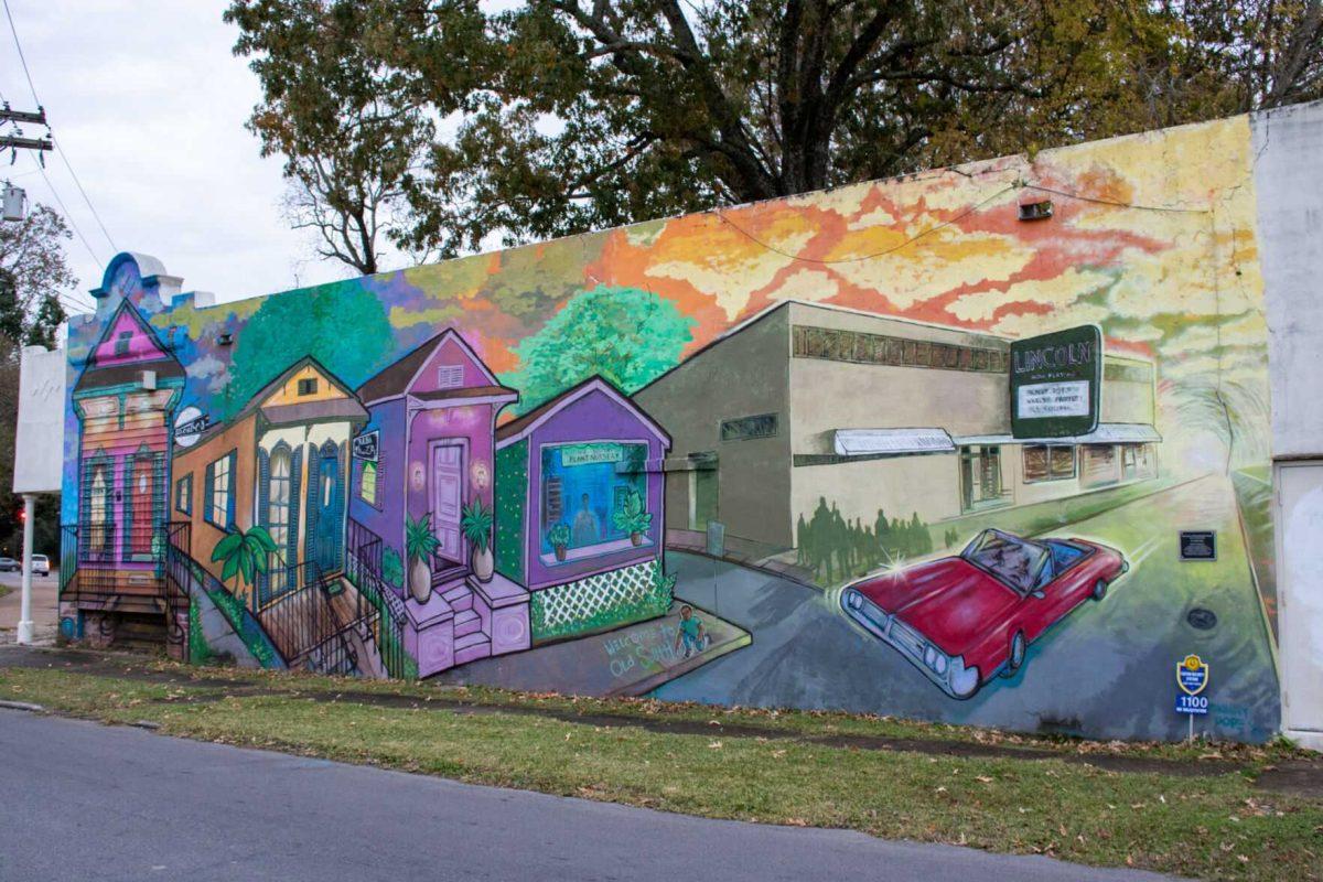 Another mural dedicated to the Lincoln Theater sits on Friday, Dec 2, 2022, on Eddie Robinson St. in Baton Rouge, La.