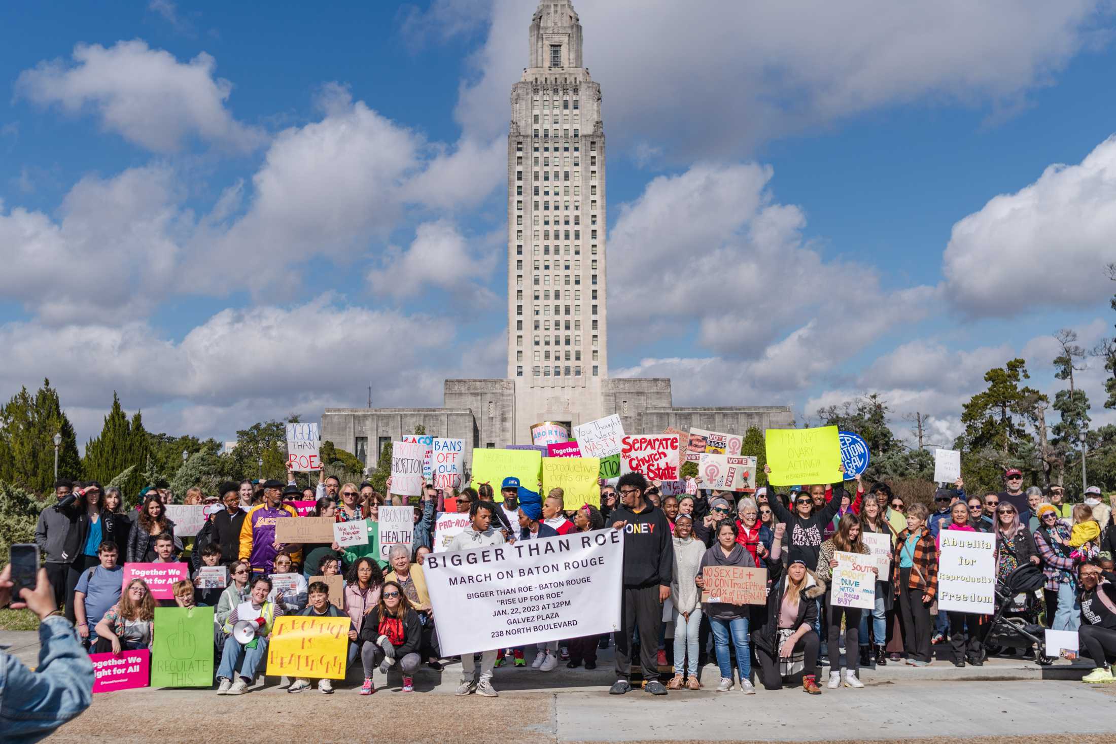 On 50-year anniversary of the landmark ruling, Baton Rouge protesters rally for abortion rights in post-Roe world