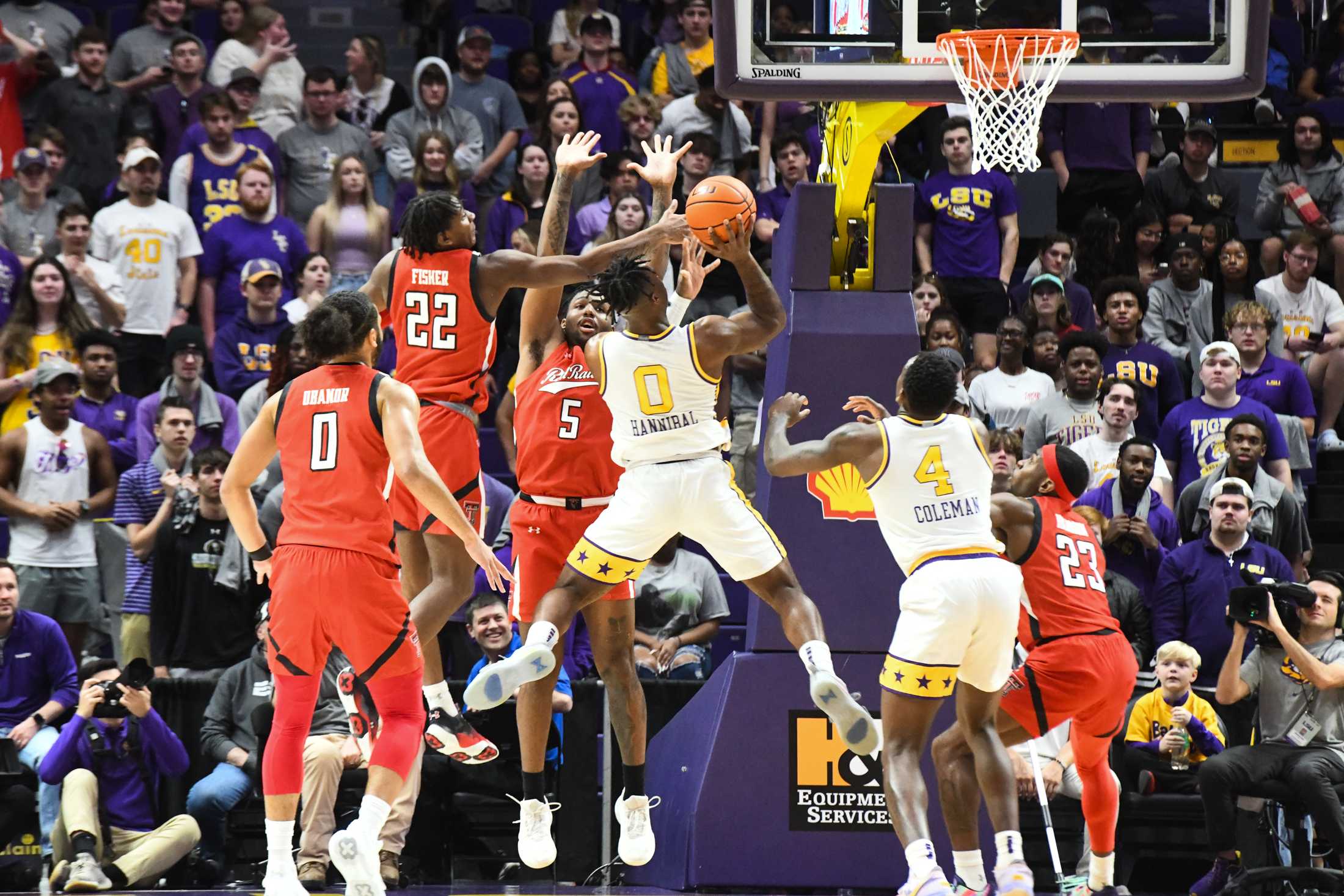 PHOTOS: LSU men's basketball falls short against Texas Tech