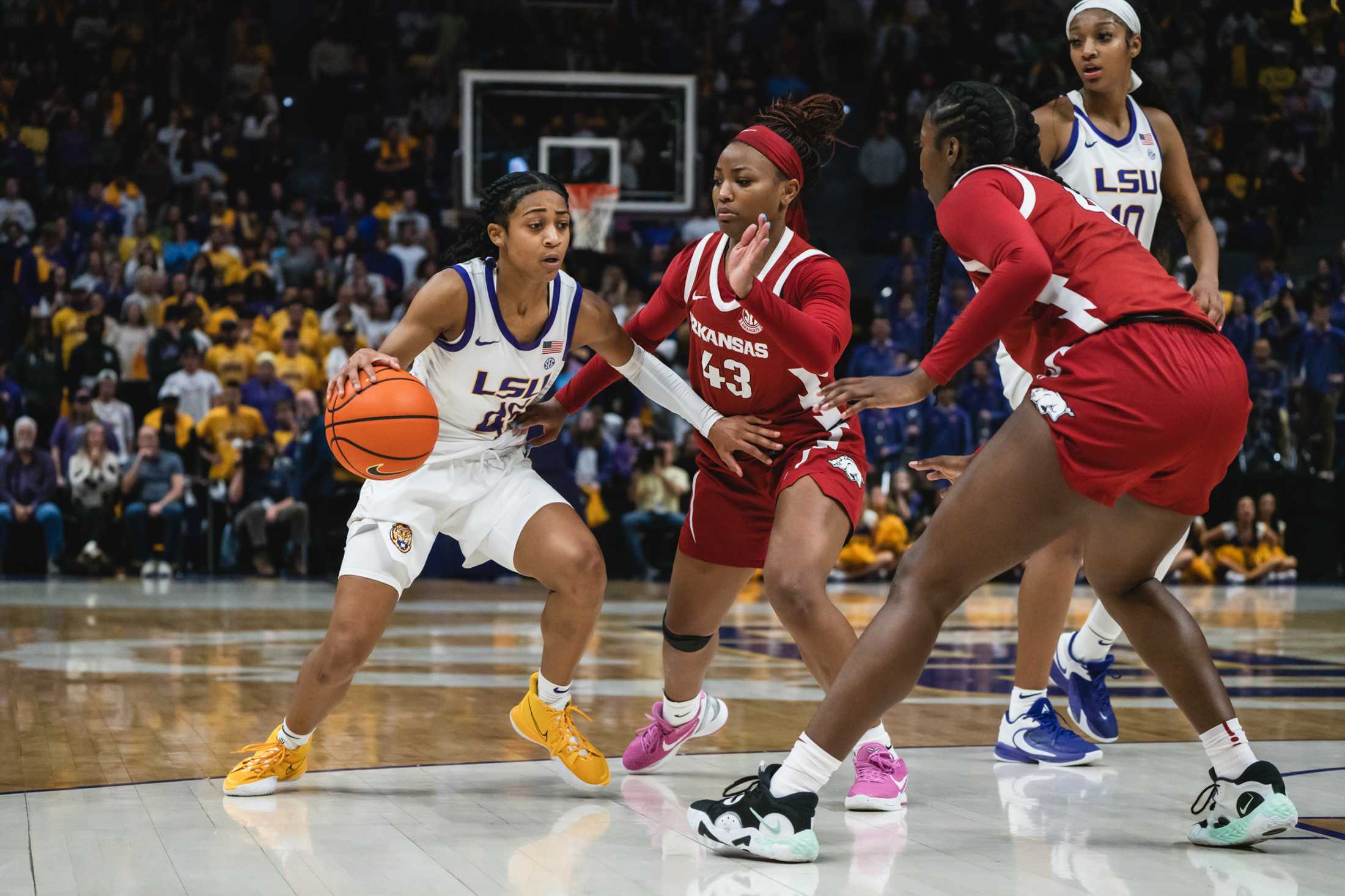 PHOTOS: LSU women's basketball defeats Arkansas 79-76