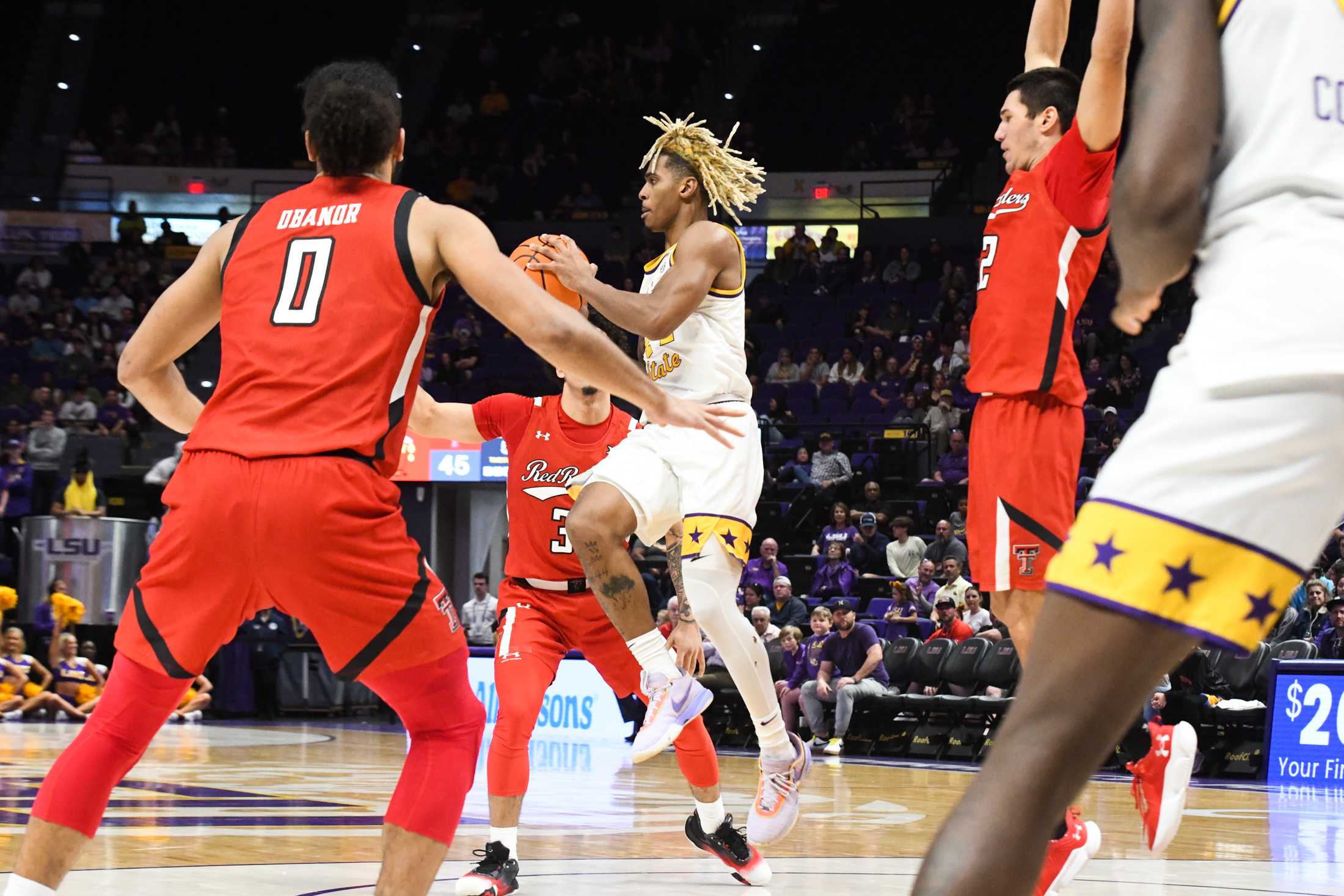 PHOTOS: LSU men's basketball falls short against Texas Tech