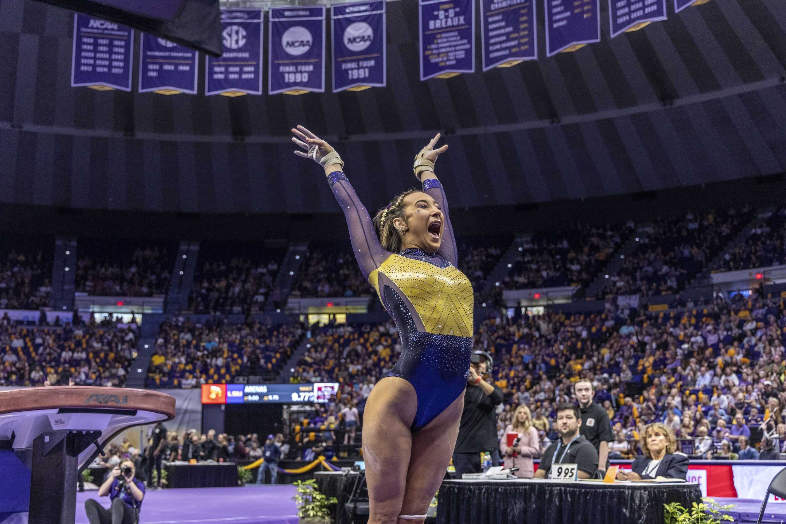 PHOTOS: LSU gymnastics narrowly falls to Oklahoma