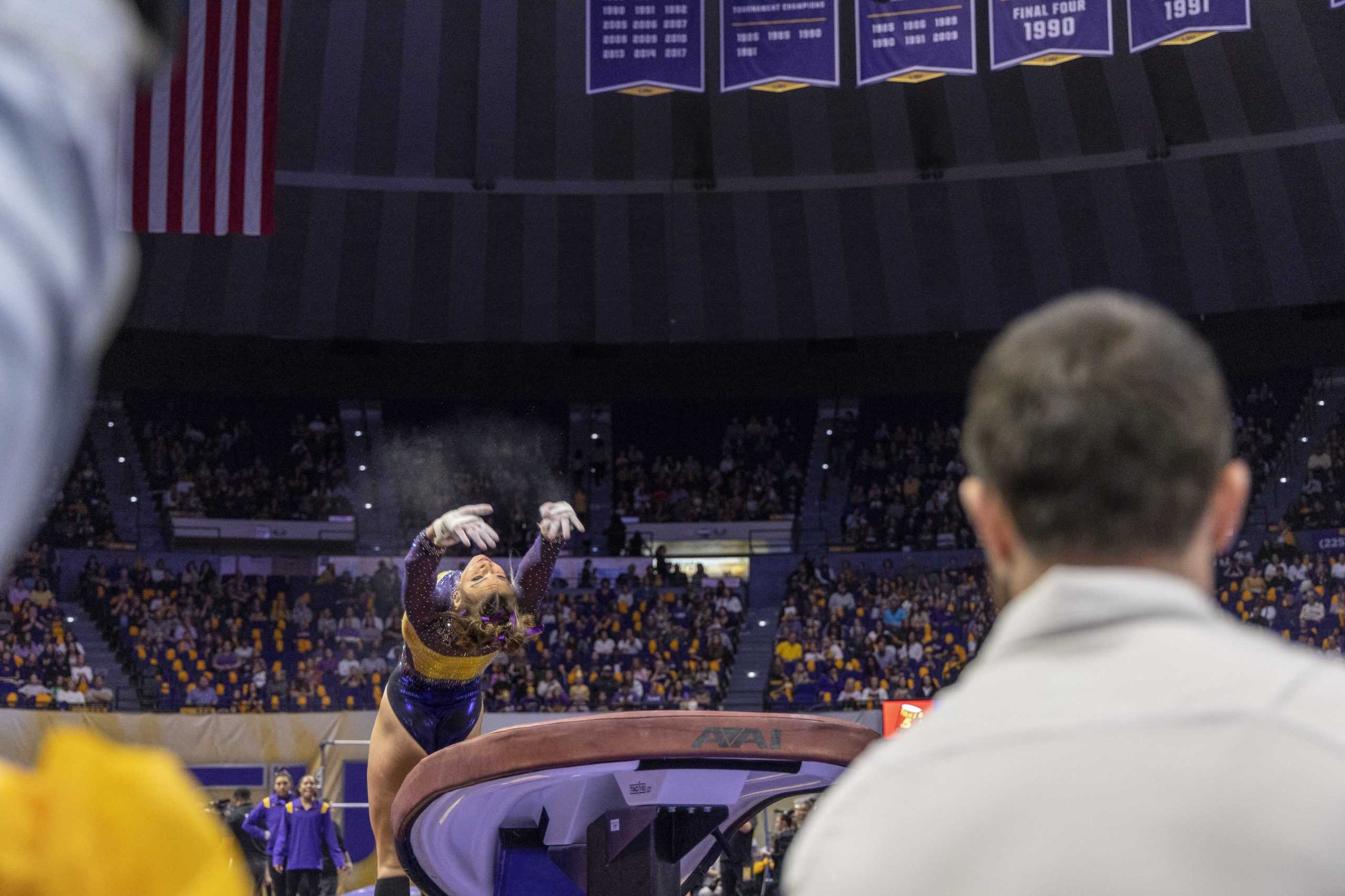 PHOTOS: LSU gymnastics narrowly falls to Oklahoma