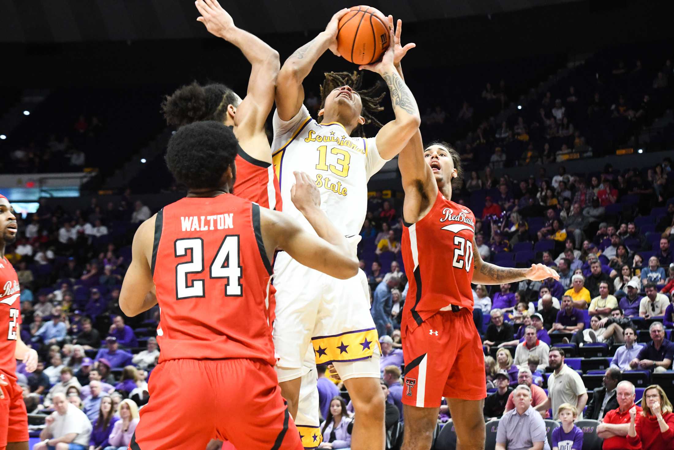 PHOTOS: LSU men's basketball falls short against Texas Tech