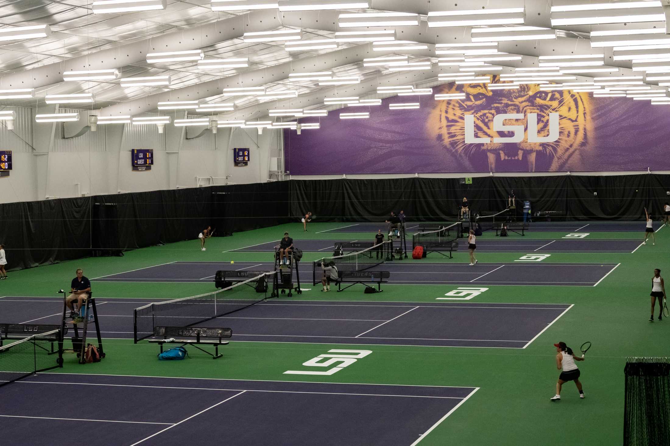 PHOTOS: LSU women's tennis beats Harvard 5-2