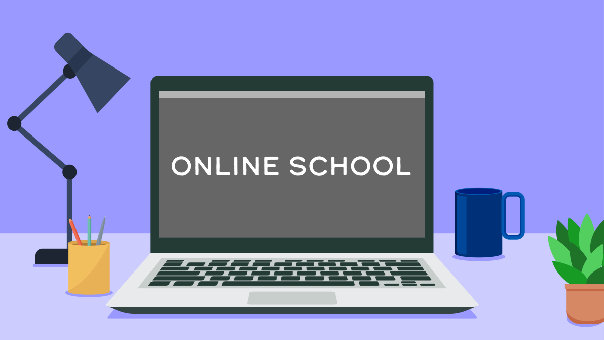 Online School Graphic