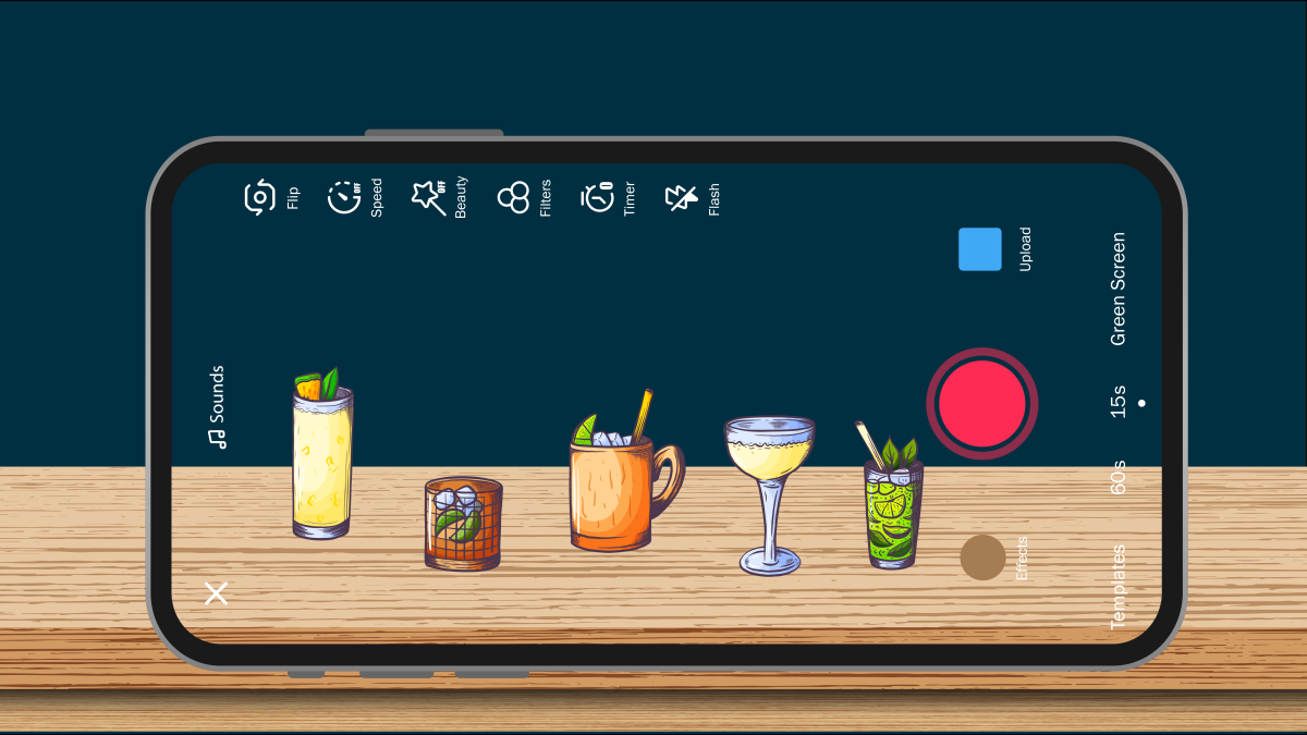 Tik Tok Cocktails Graphic