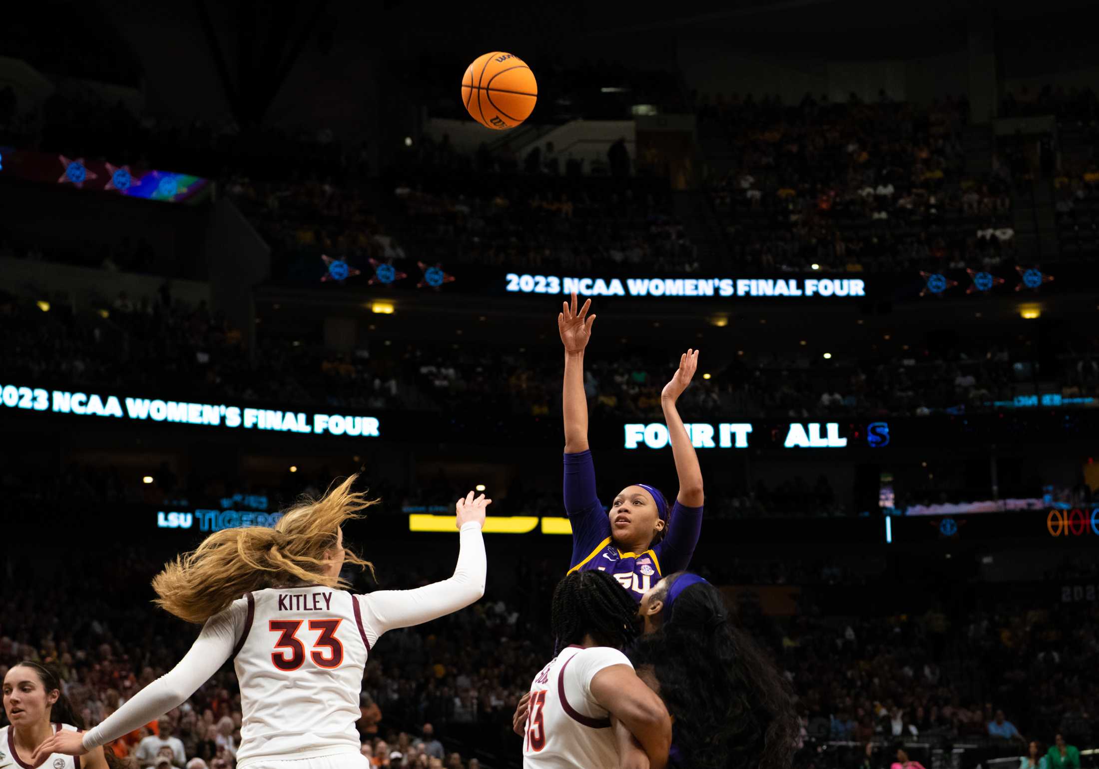 PHOTOS: LSU women's basketball defeats Virginia Tech, advances to national championship