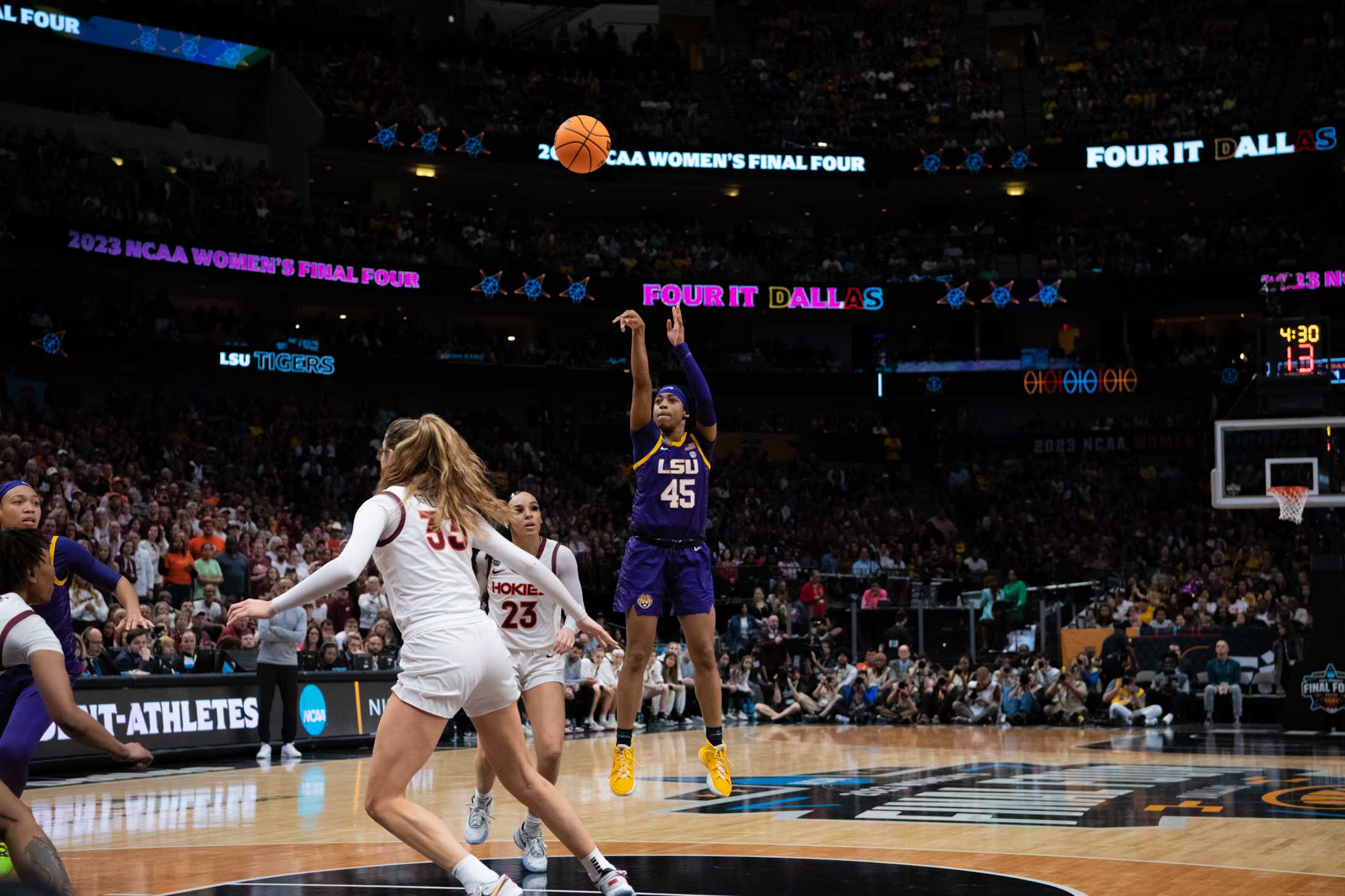 PHOTOS: LSU women's basketball defeats Virginia Tech, advances to national championship