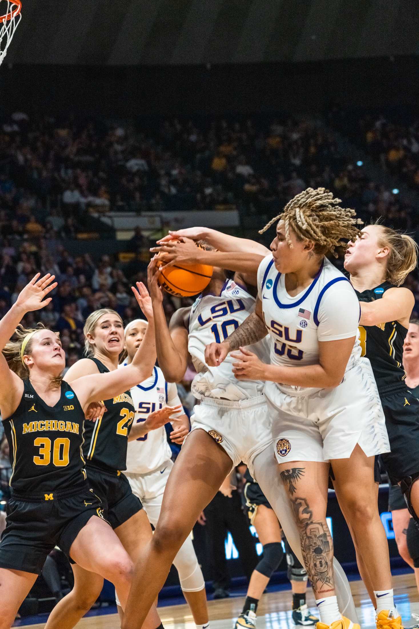 PHOTOS: LSU women's basketball takes down Michigan in second round of March Madness