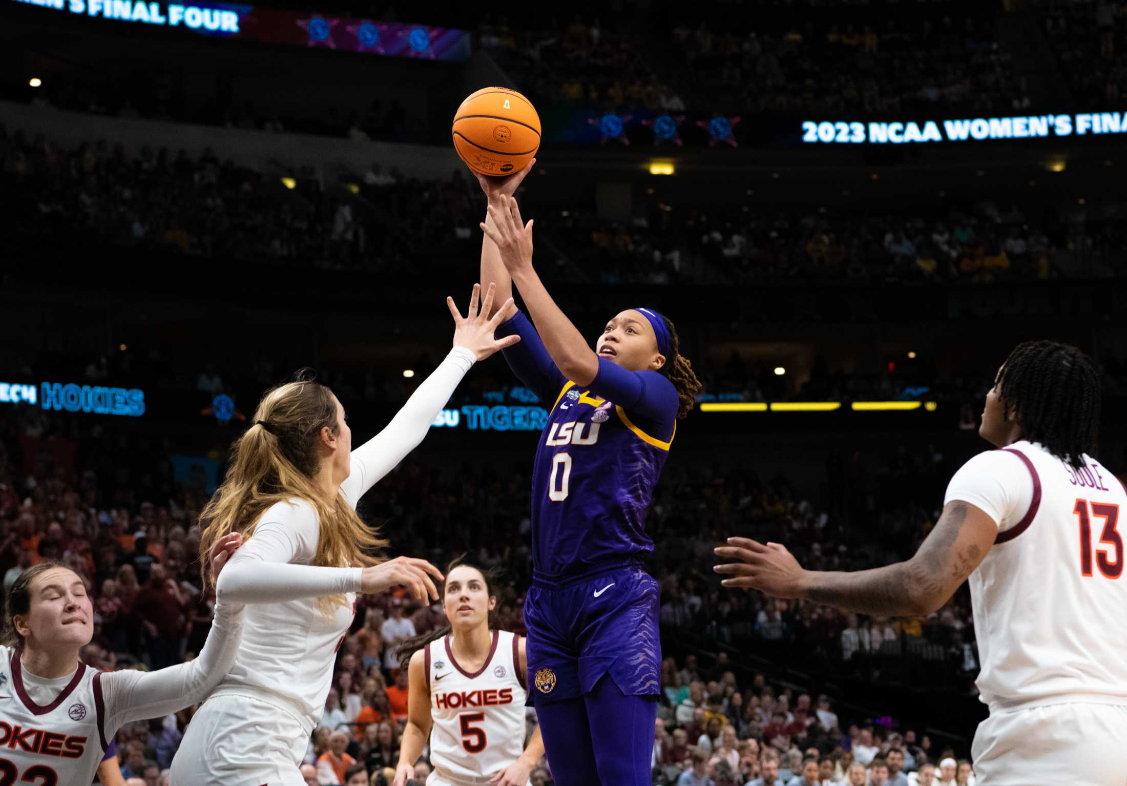 PHOTOS: LSU women's basketball defeats Virginia Tech, advances to national championship