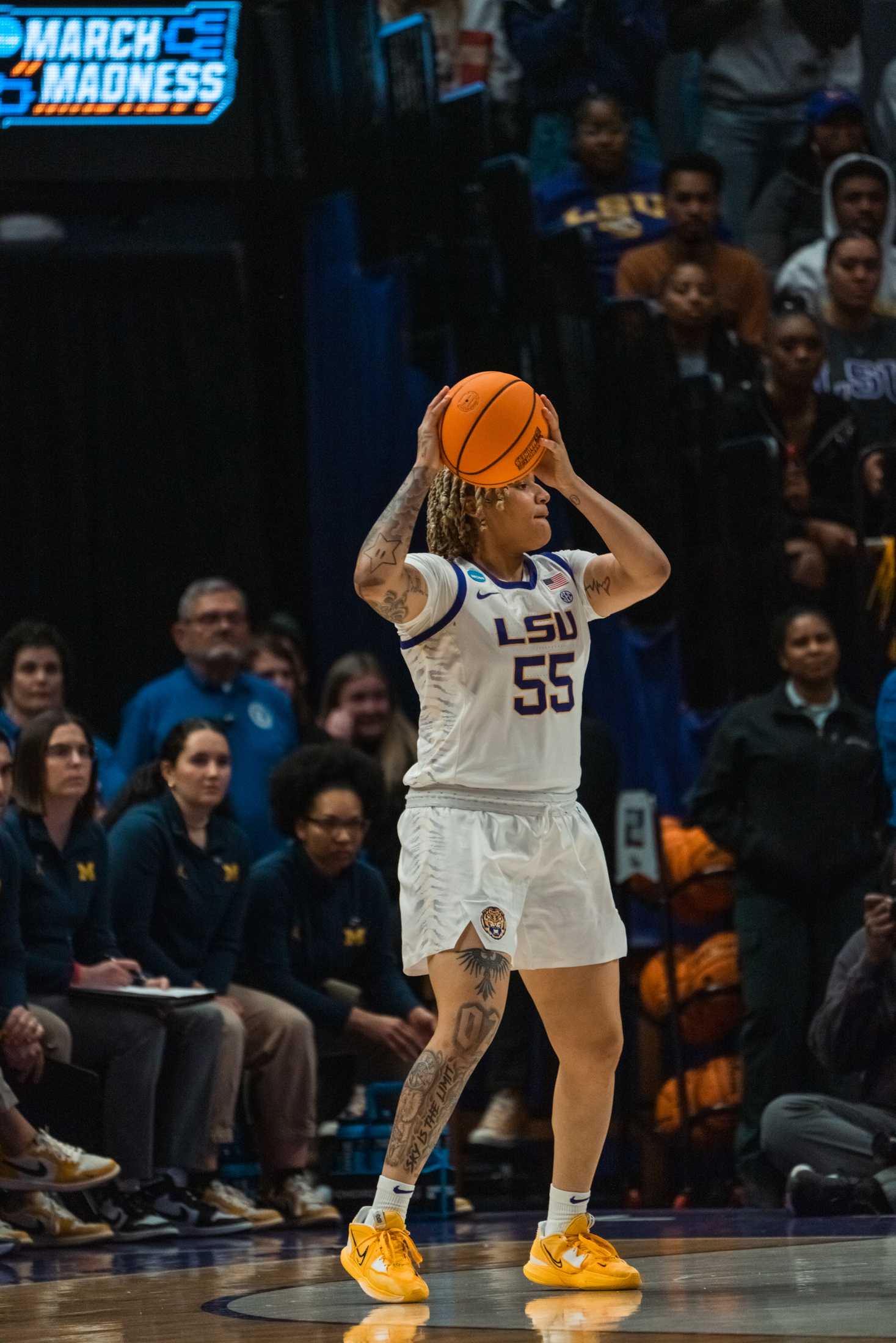 PHOTOS: LSU women's basketball takes down Michigan in second round of March Madness