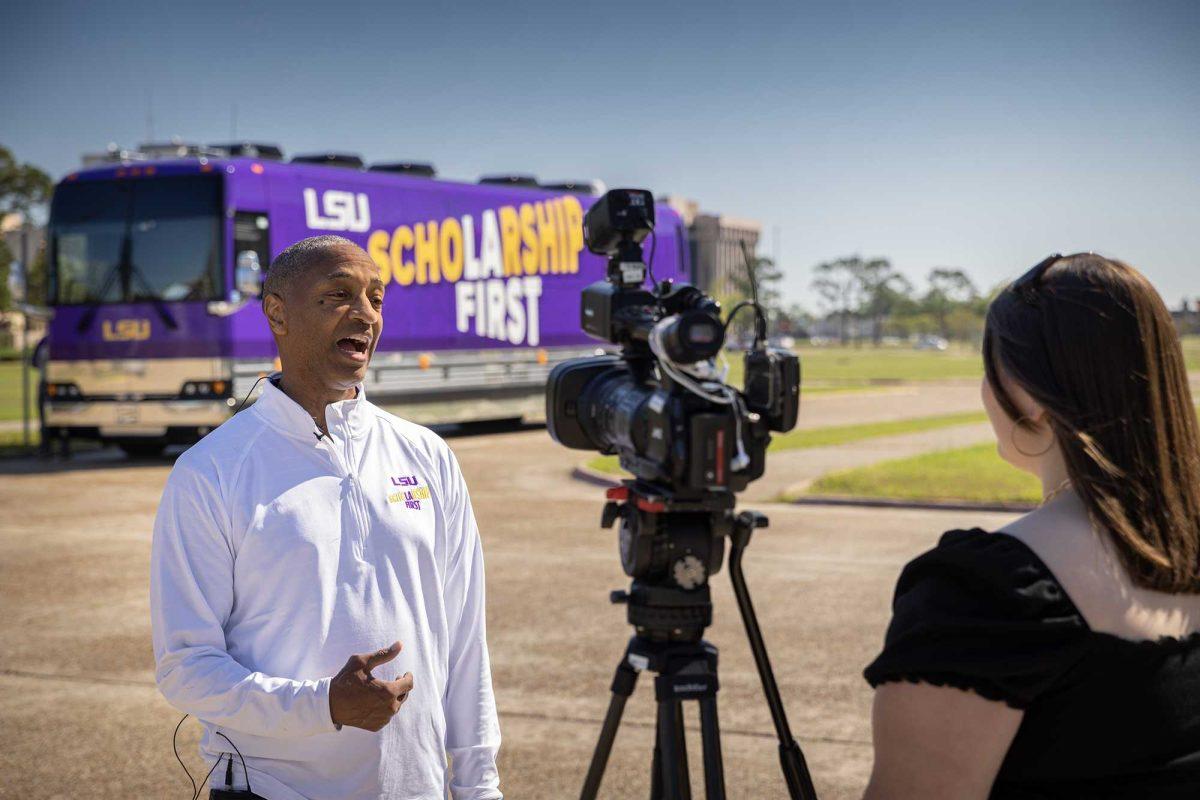 Day 3 of the Scholarship First bus tour included a Resiliency Tour in Lake Charles to view storm-affected areas with elected officials, local leaders, and LSU experts.