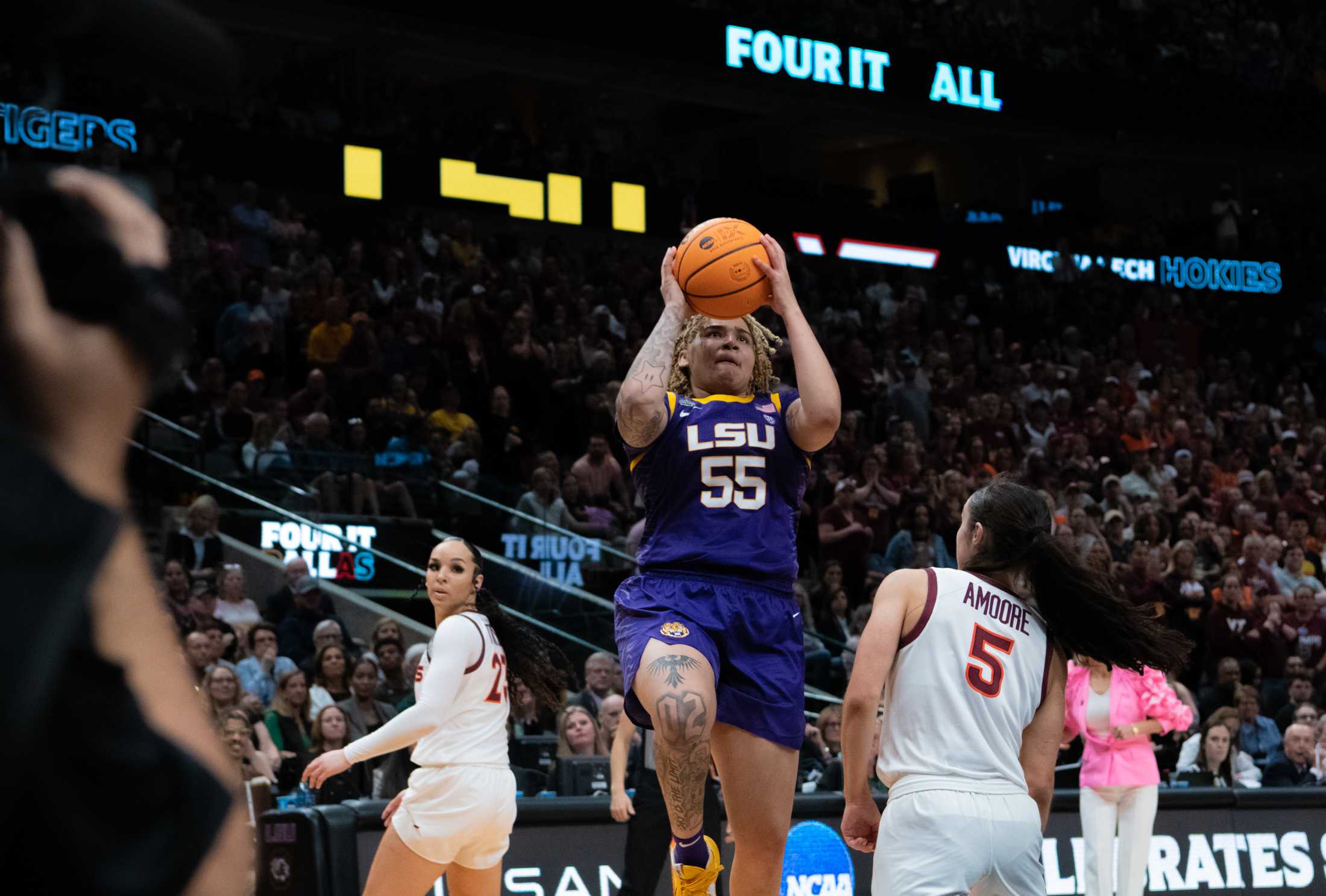 PHOTOS: LSU women's basketball defeats Virginia Tech, advances to national championship