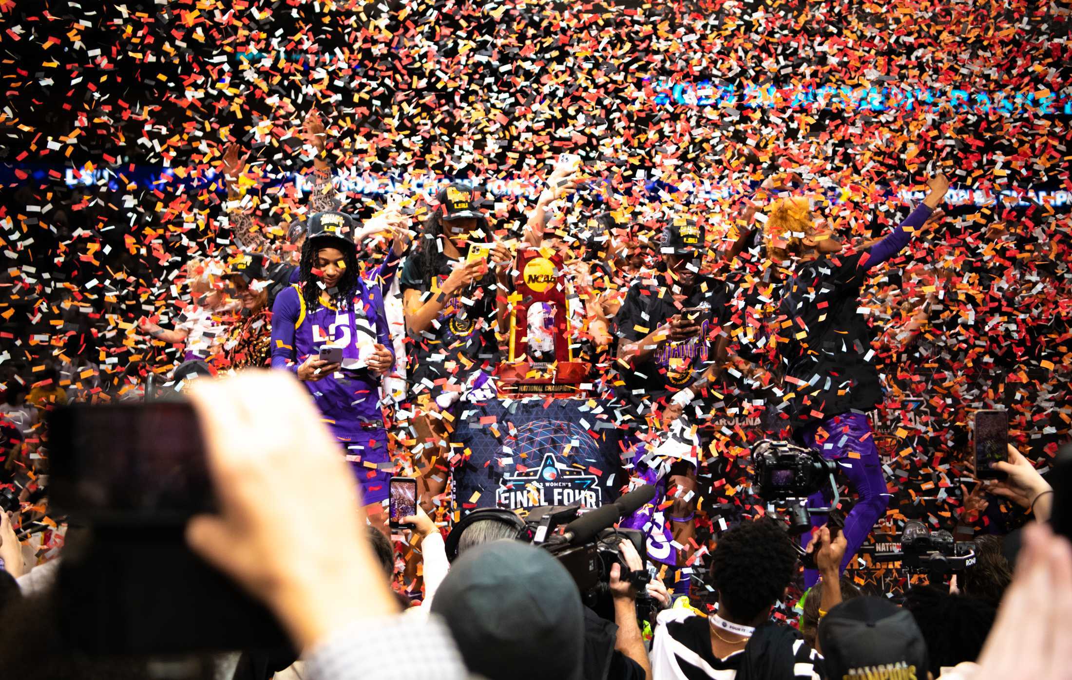 PHOTOS: LSU women's basketball beats Iowa 102-85 in national championship