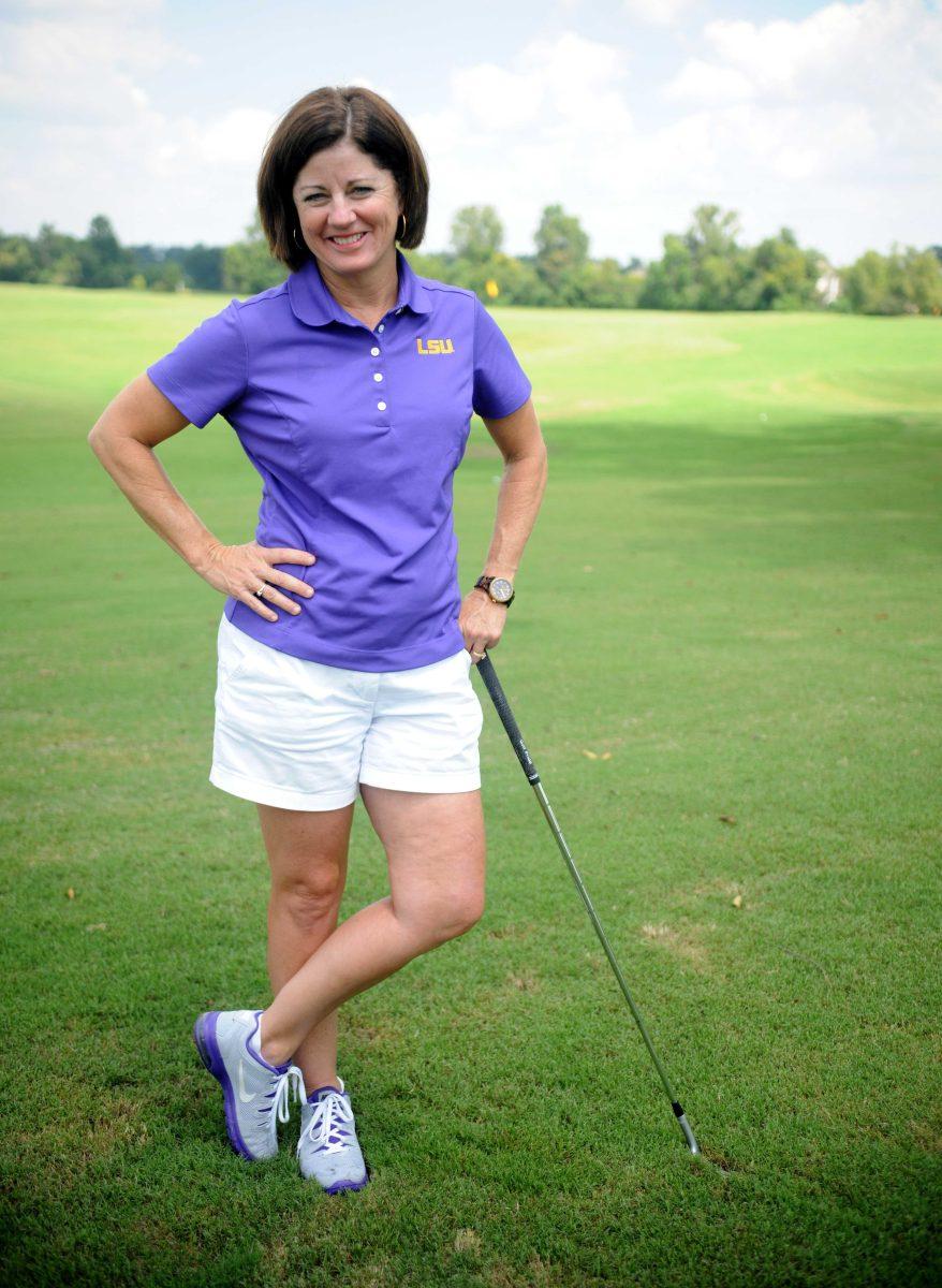 Karen Bahnsen is the head coach of the women's golf team. Bahnsen was also a player on the women's golf team at LSU from 1980 to 1983.