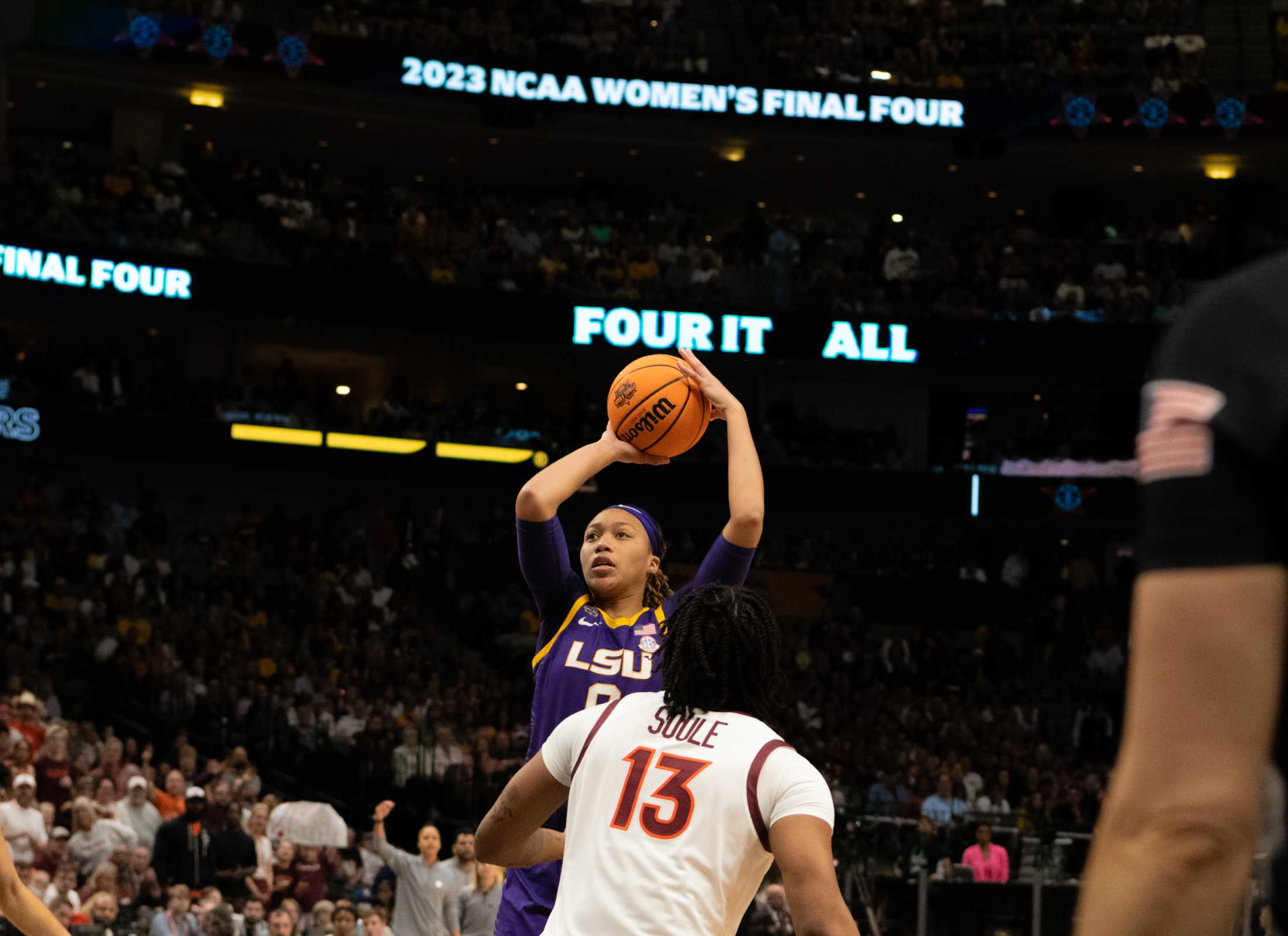 PHOTOS: LSU women's basketball defeats Virginia Tech, advances to national championship