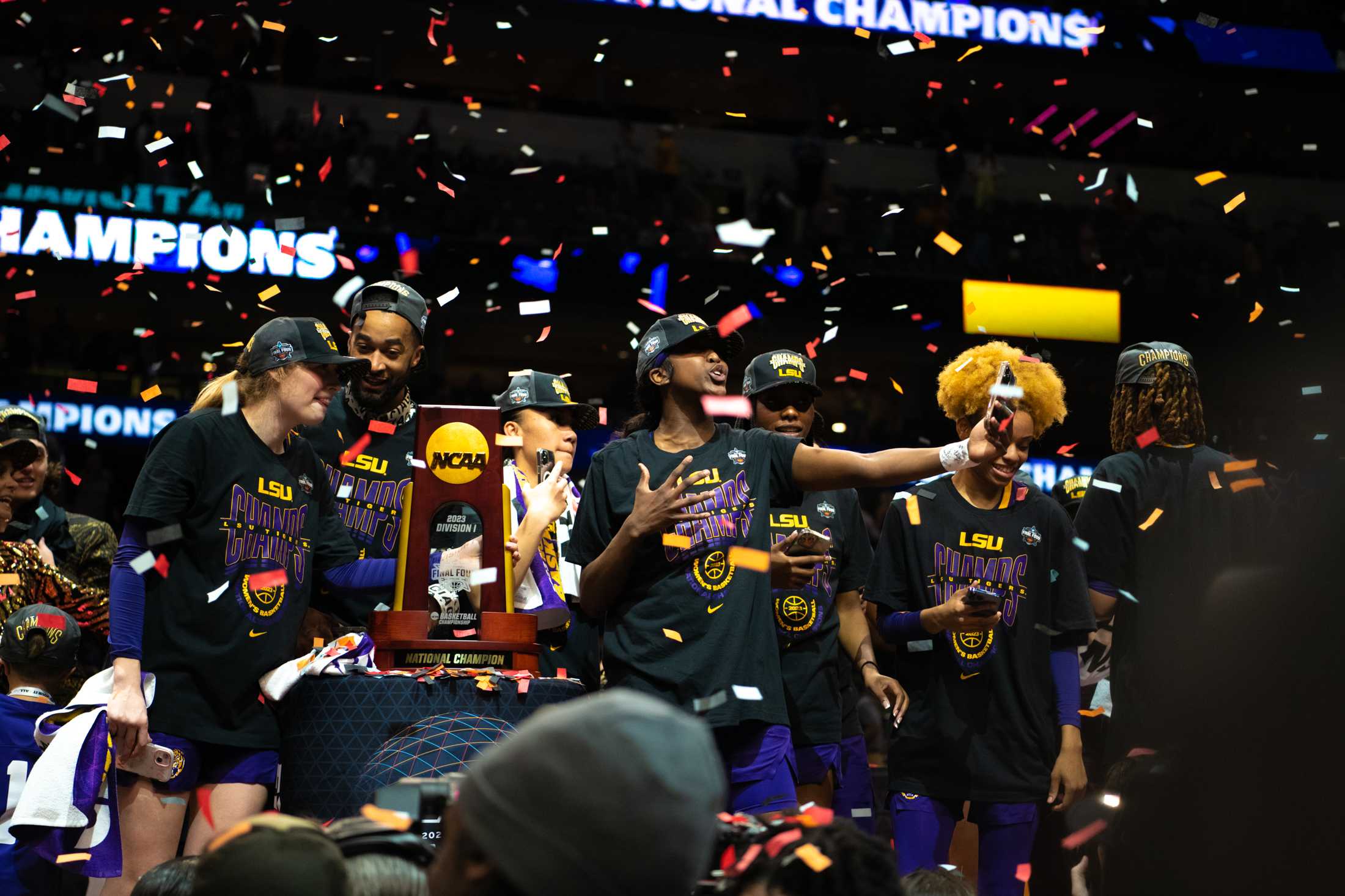 PHOTOS: LSU women's basketball beats Iowa 102-85 in national championship