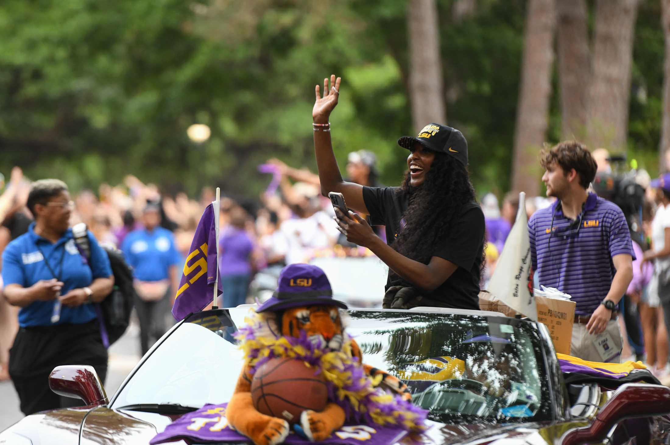 LSU women's basketball holds parade and celebratory ceremony for national championship