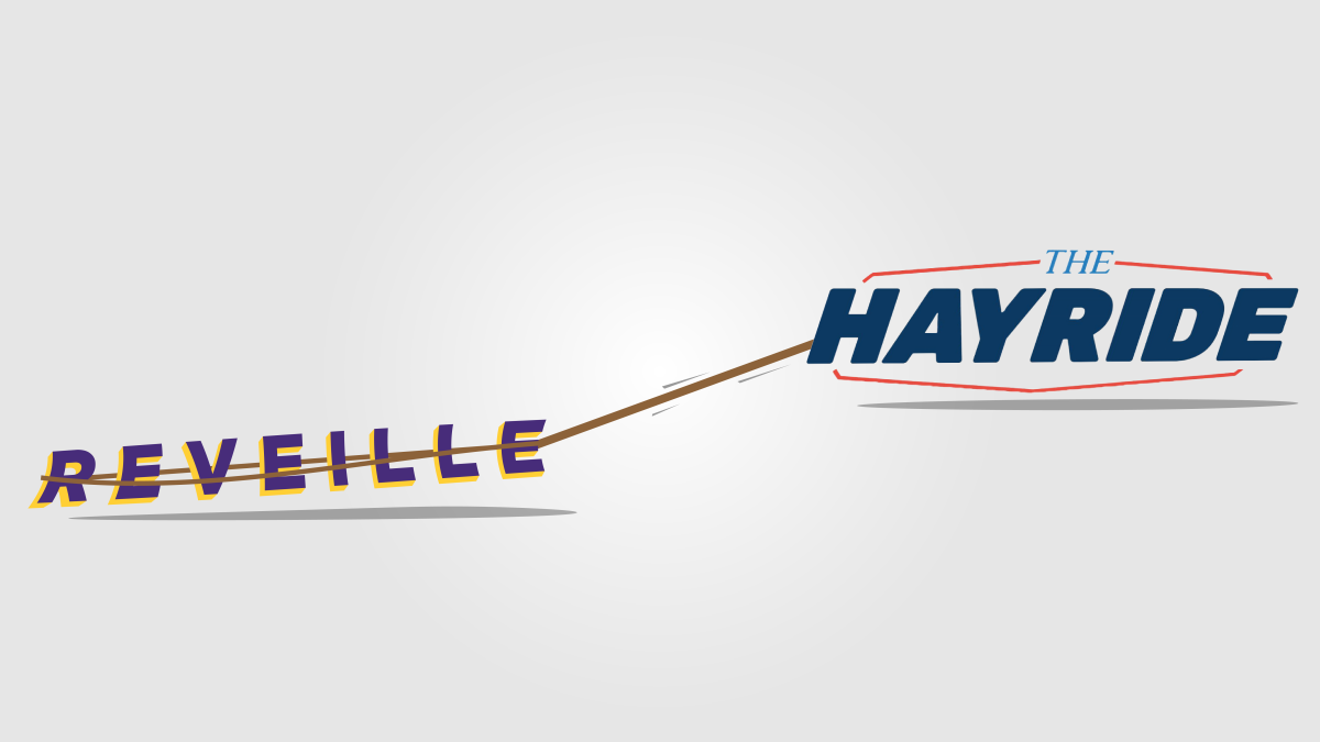 Hayride pulling Reveille Graphic