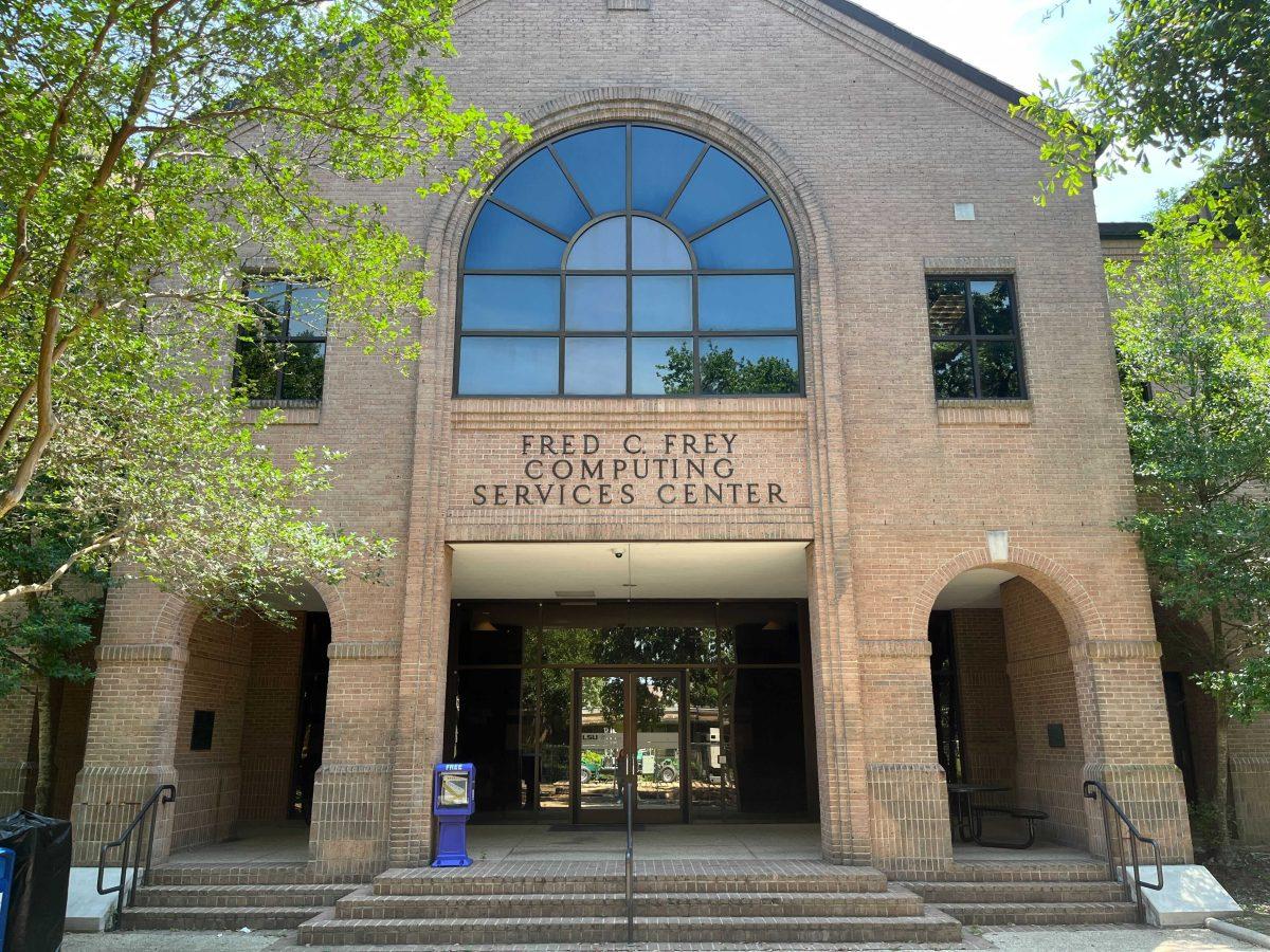 The Frey Computing Services Center sits on a sunny Tuesday, May 16, 2023.