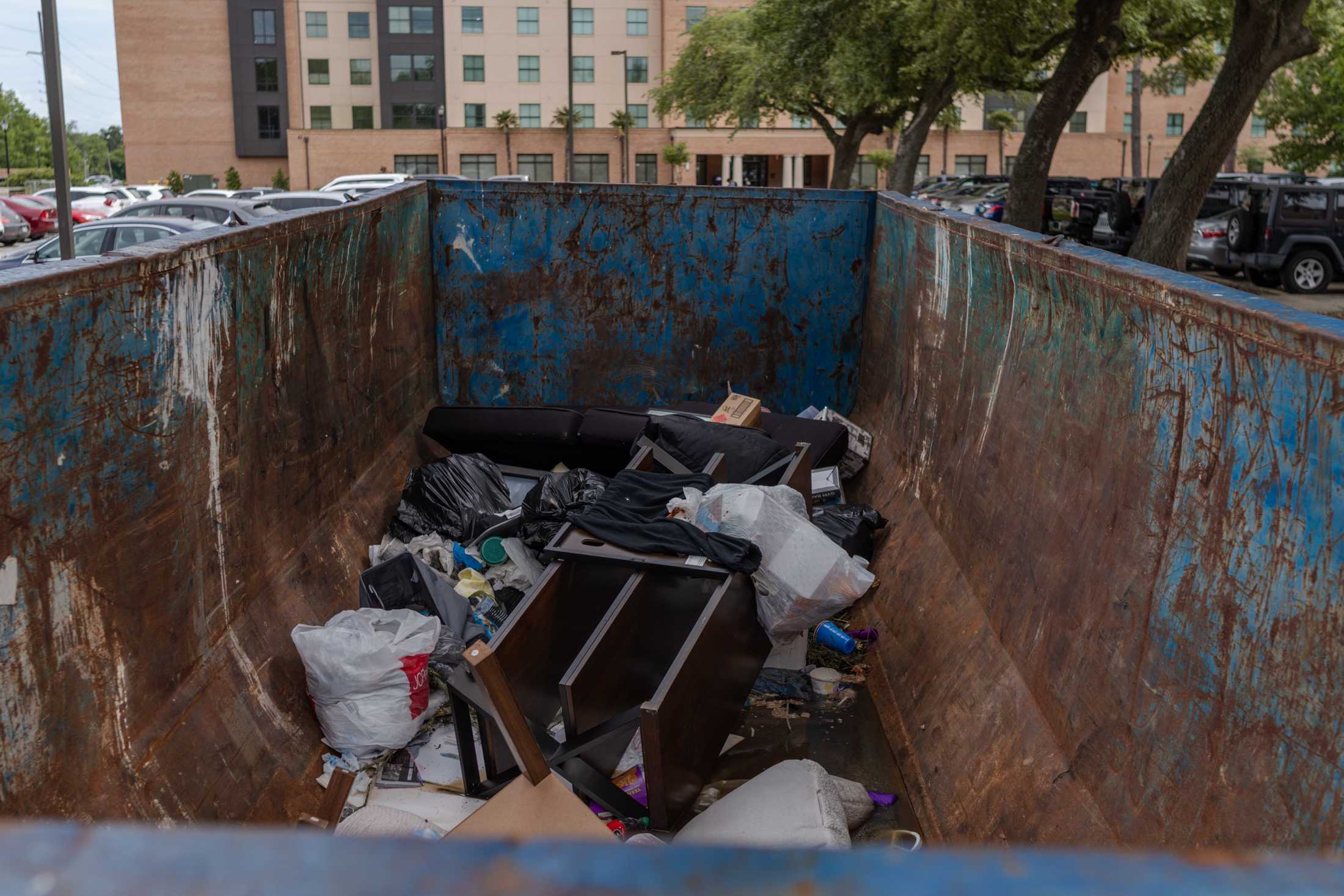 PHOTOS: Freshmen move out, create dumpsters full of waste