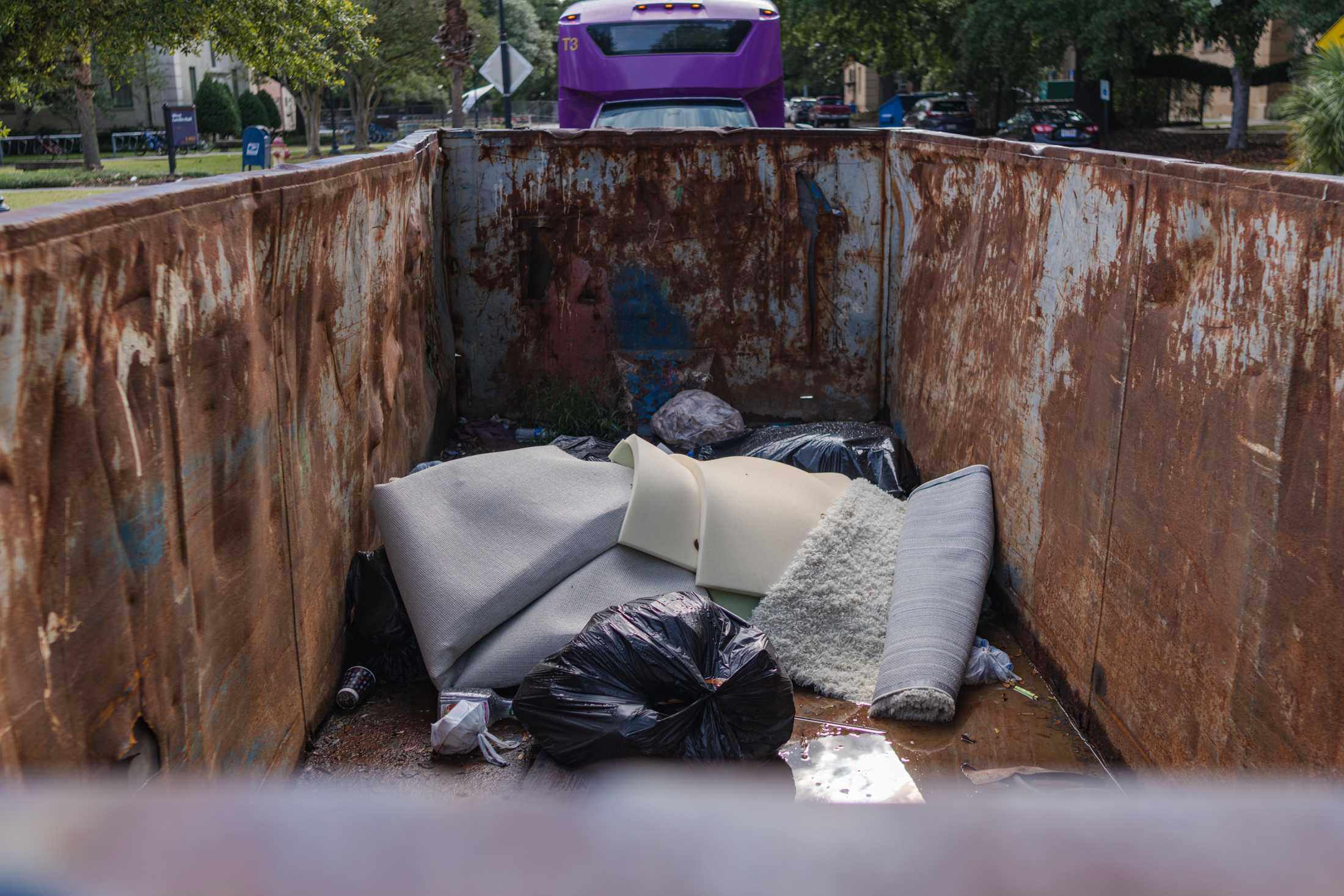 PHOTOS: Freshmen move out, create dumpsters full of waste