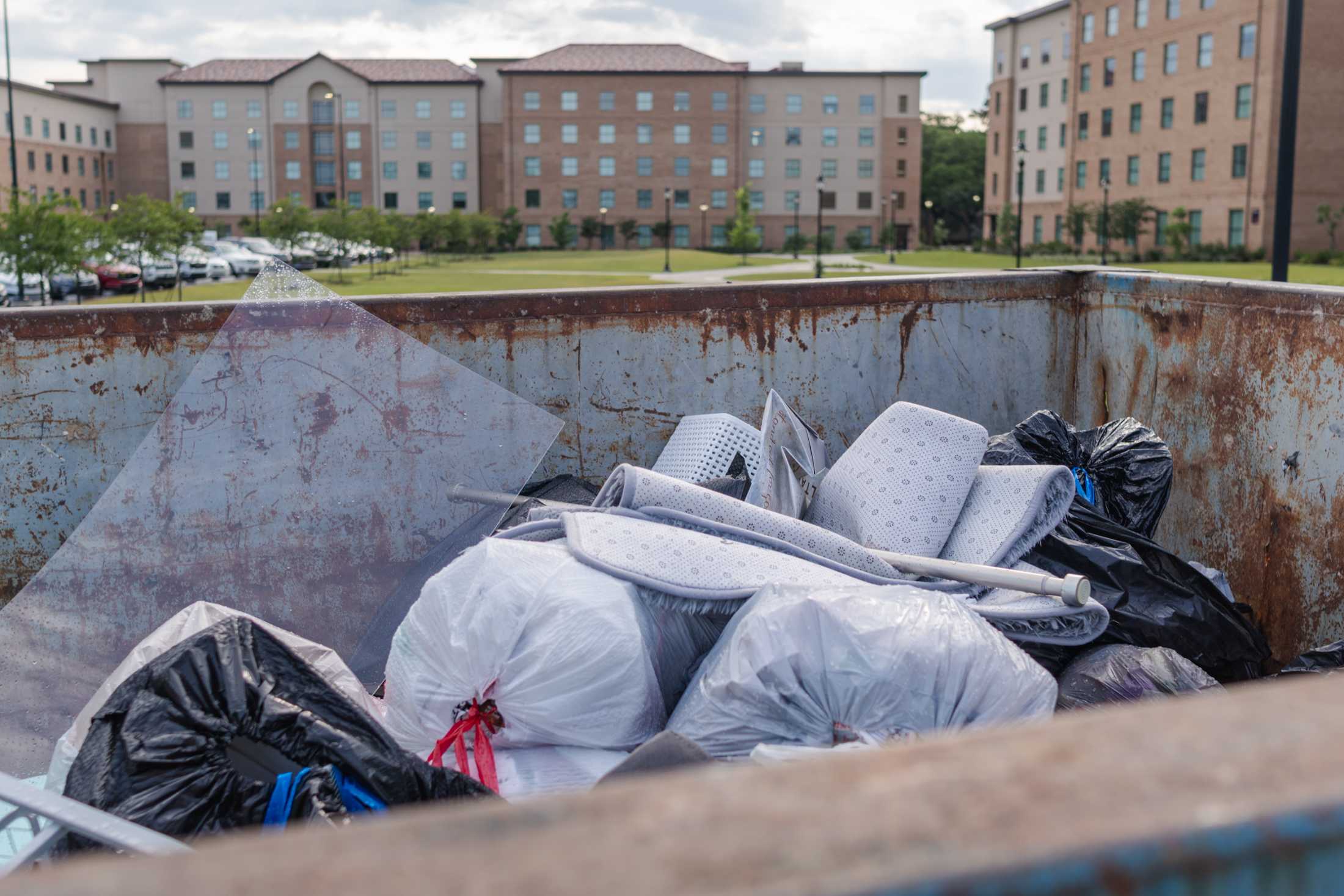 PHOTOS: Freshmen move out, create dumpsters full of waste