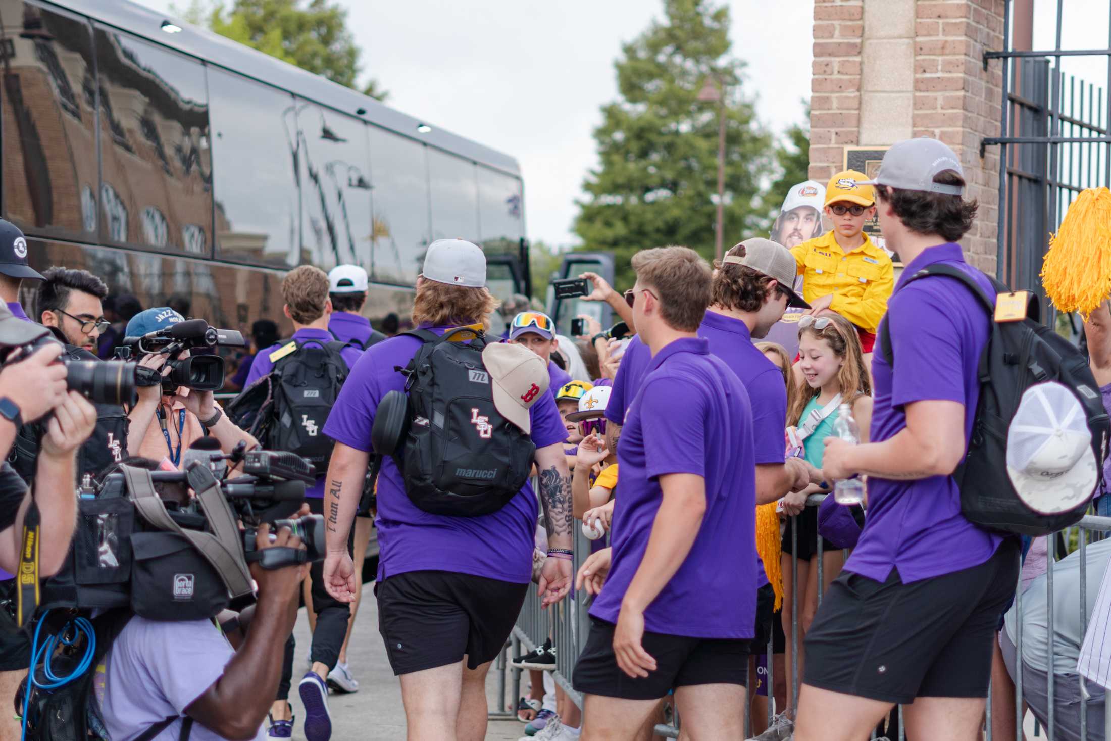 PHOTOS: LSU baseball heads to Omaha as fans cheer them on