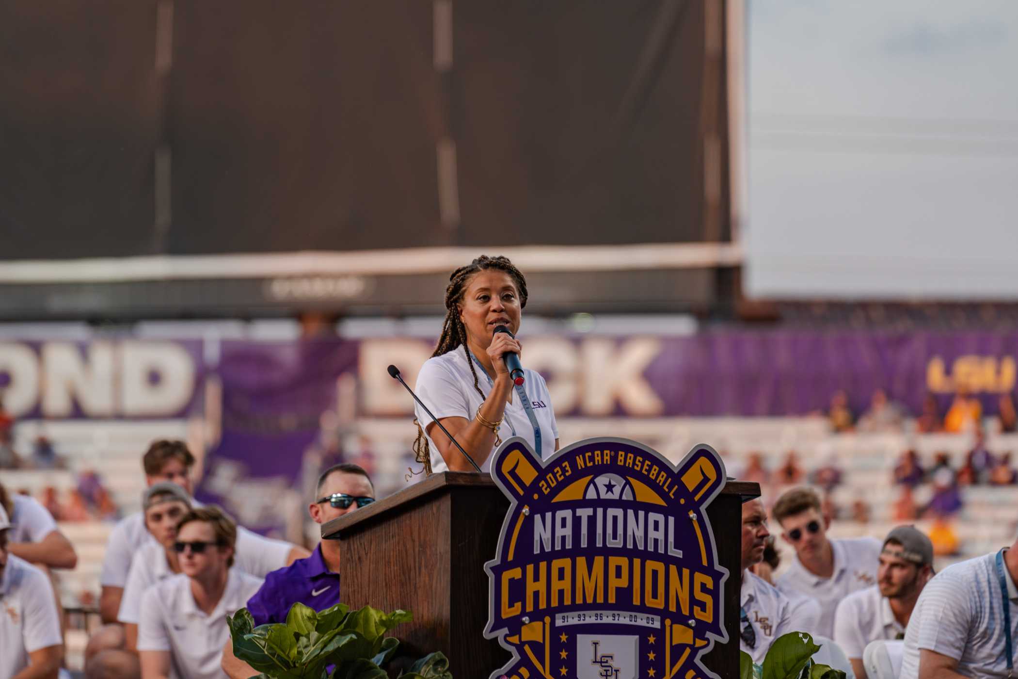 PHOTOS: LSU baseball celebrates its national championship title at Alex Box Stadium