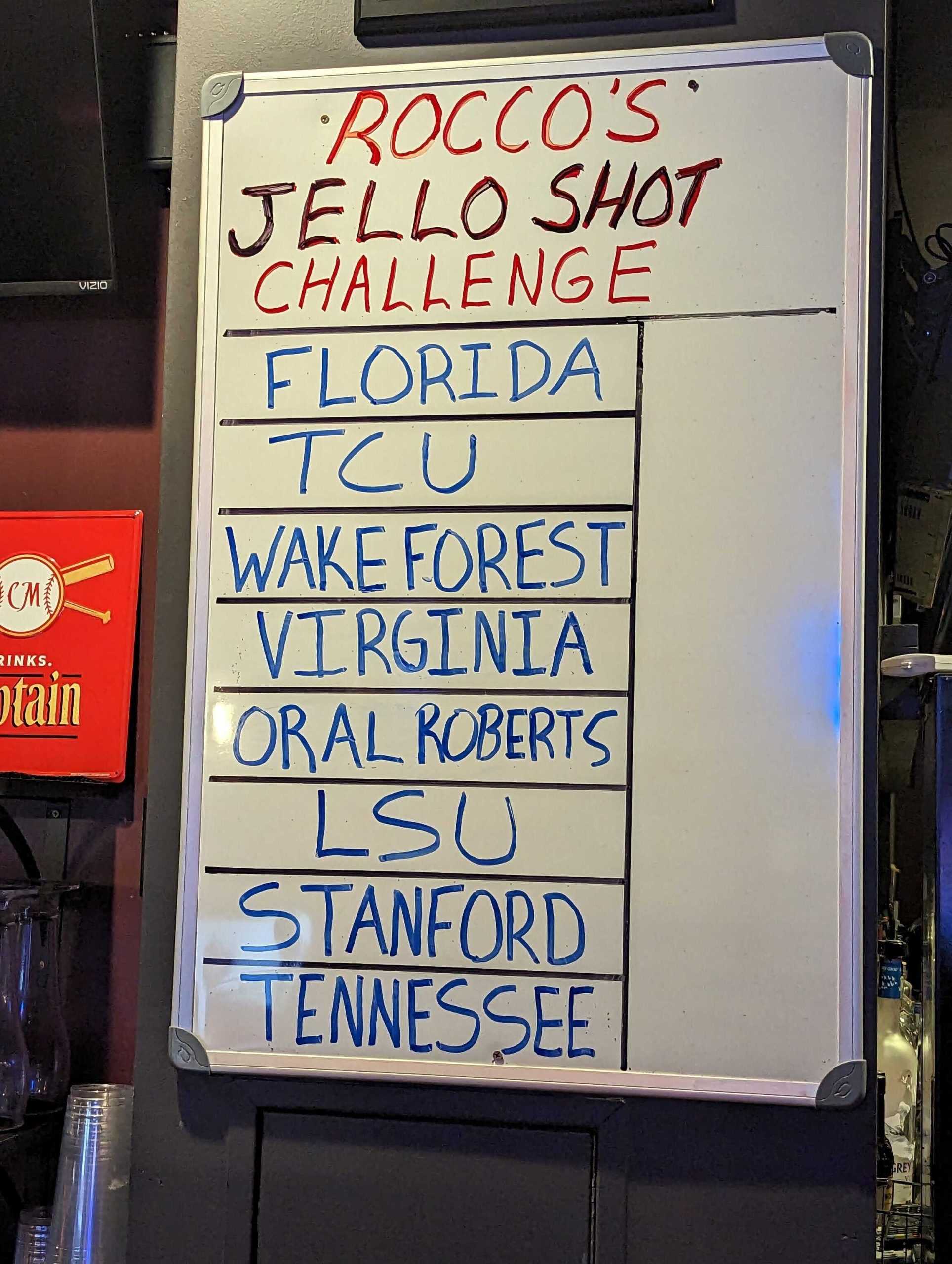 What school is winning the College World Series jello shot competition? Live updates from Omaha