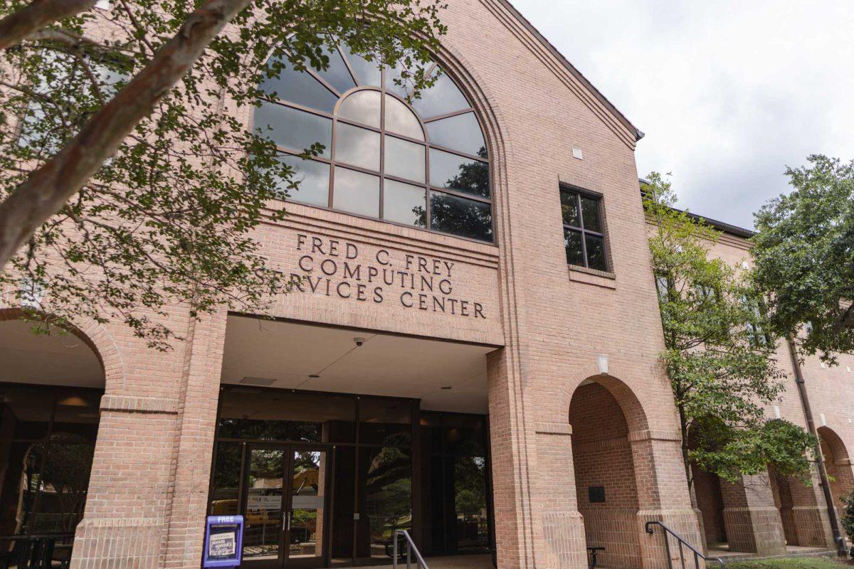 The Fred C. Frey Computing Services Center sits Tuesday, June 6, 2023, on Tower Drive on LSU's campus.