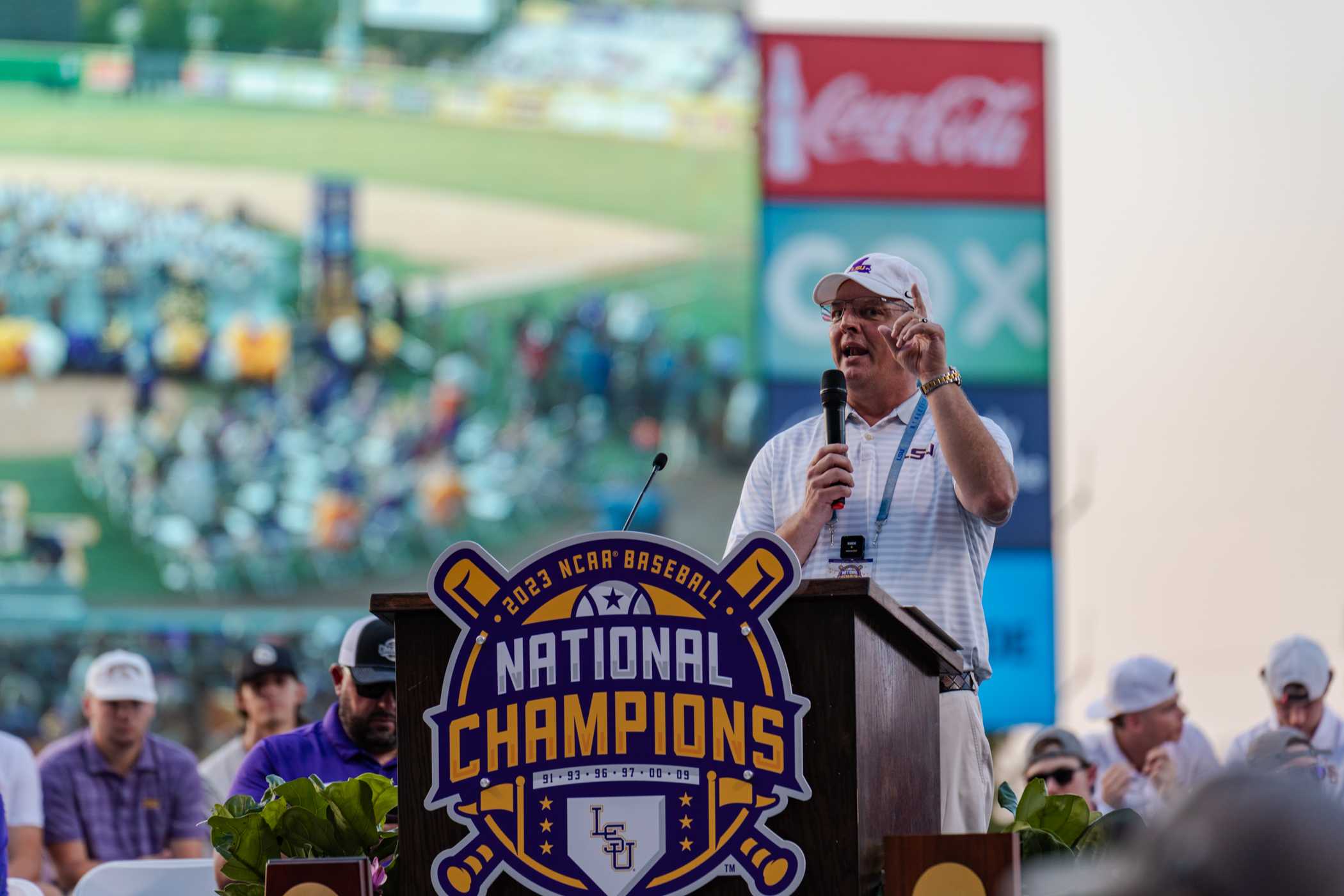 PHOTOS: LSU baseball celebrates its national championship title at Alex Box Stadium