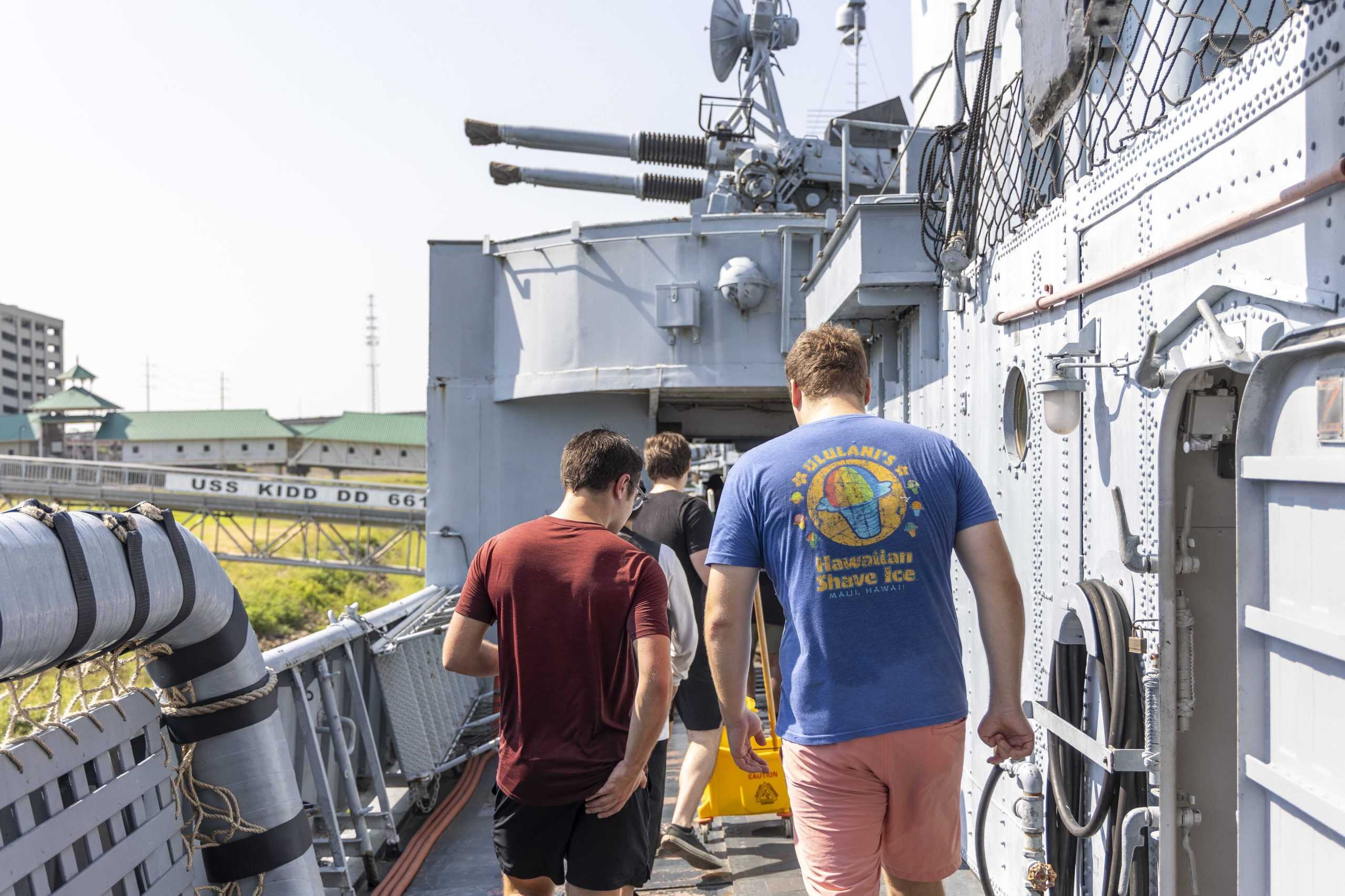 PHOTOS: LSU Public Interest Law Society Day of Service on the USS KIDD