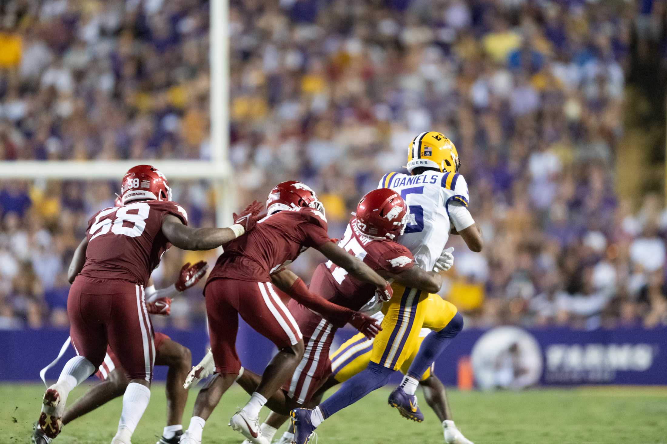 PHOTOS: LSU football defeats Arkansas 34-31