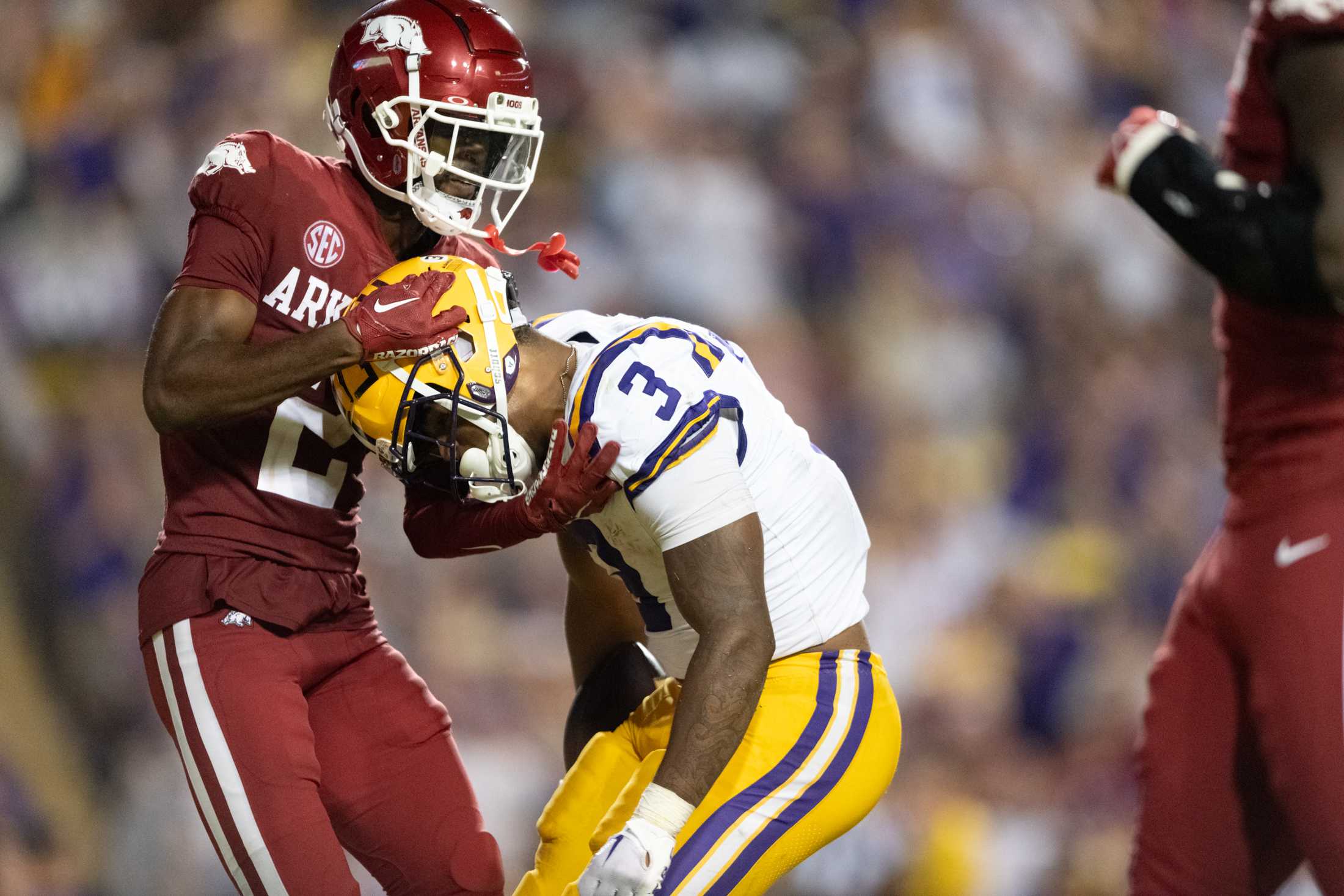 PHOTOS: LSU football defeats Arkansas 34-31