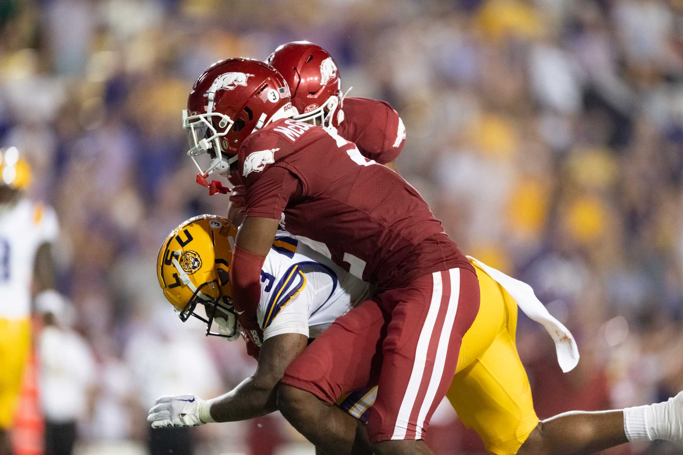 PHOTOS: LSU football defeats Arkansas 34-31