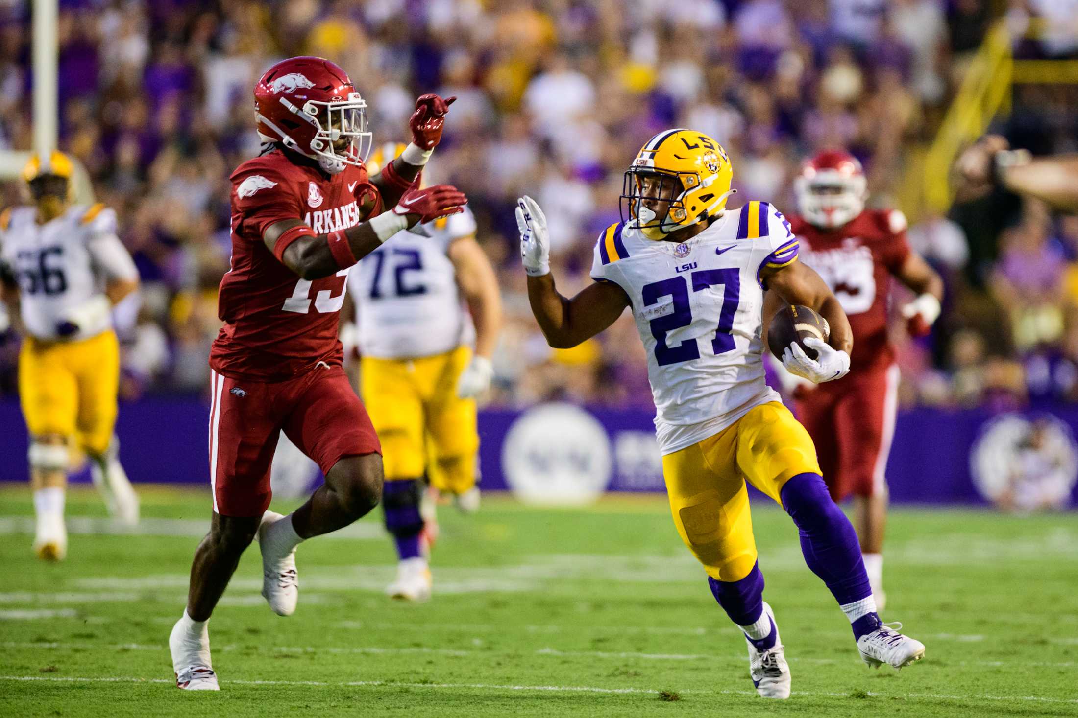 PHOTOS: LSU football defeats Arkansas 34-31