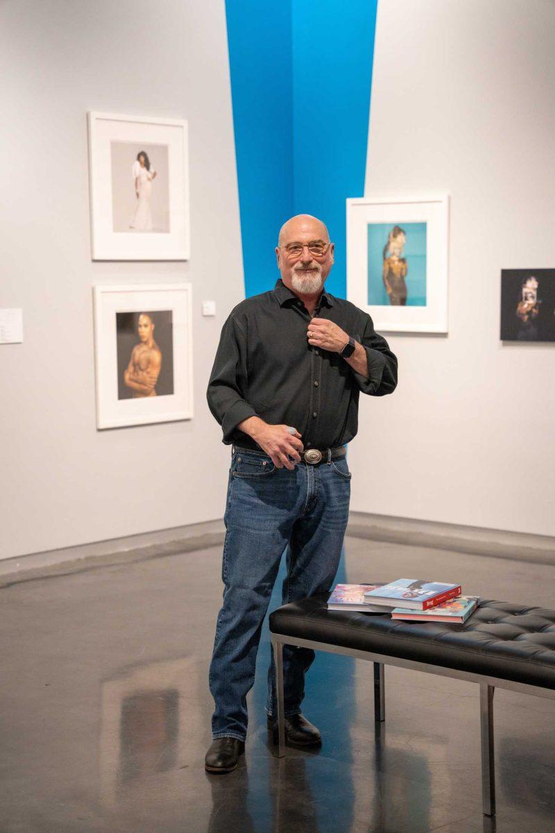 Photographer Jerry Siegel speaks about his new exhibit Thursday, Aug. 31, 2023, at the LSU Museum of Art on Lafayette Street in Baton Rouge, La.