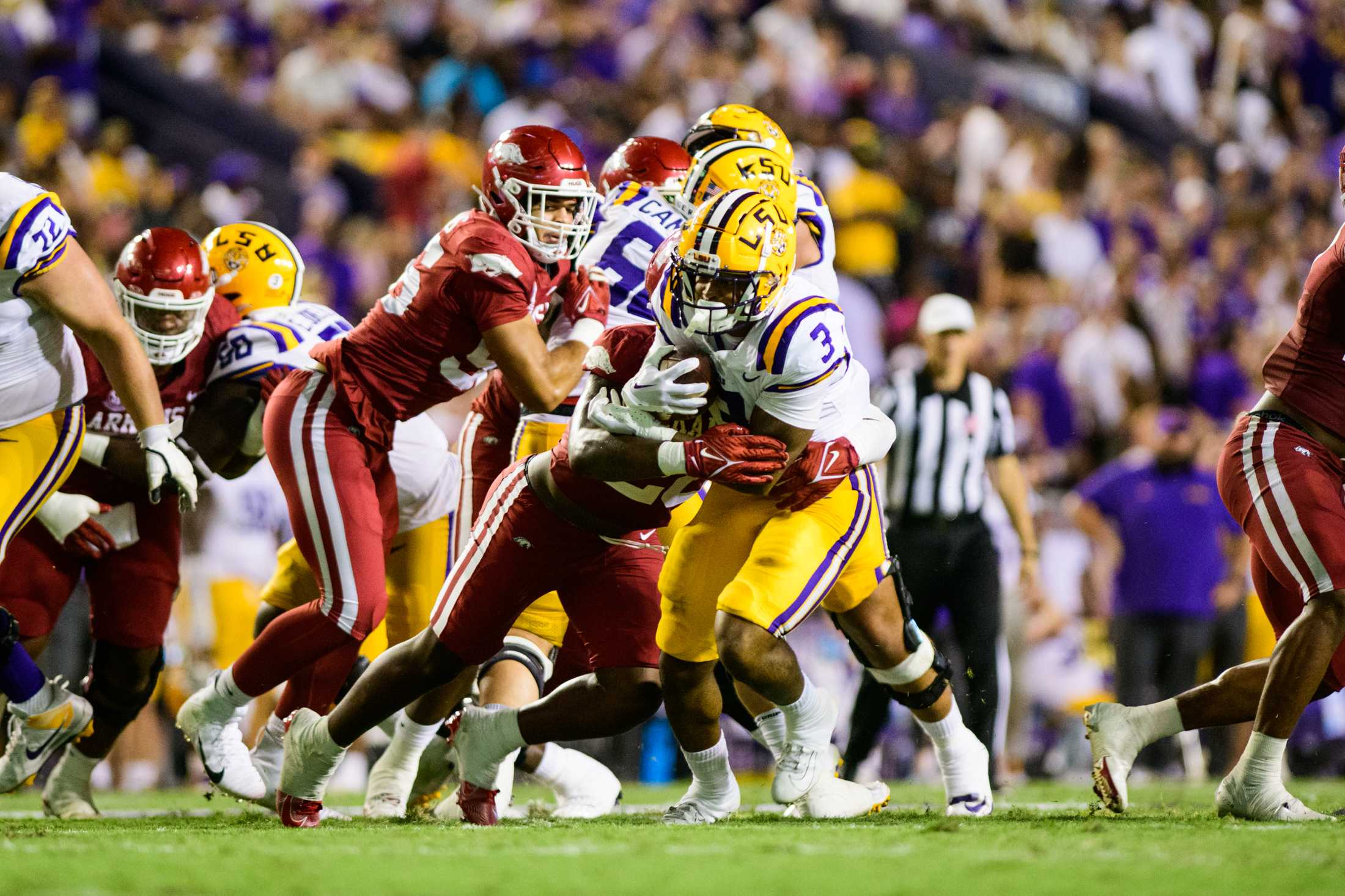 PHOTOS: LSU football defeats Arkansas 34-31