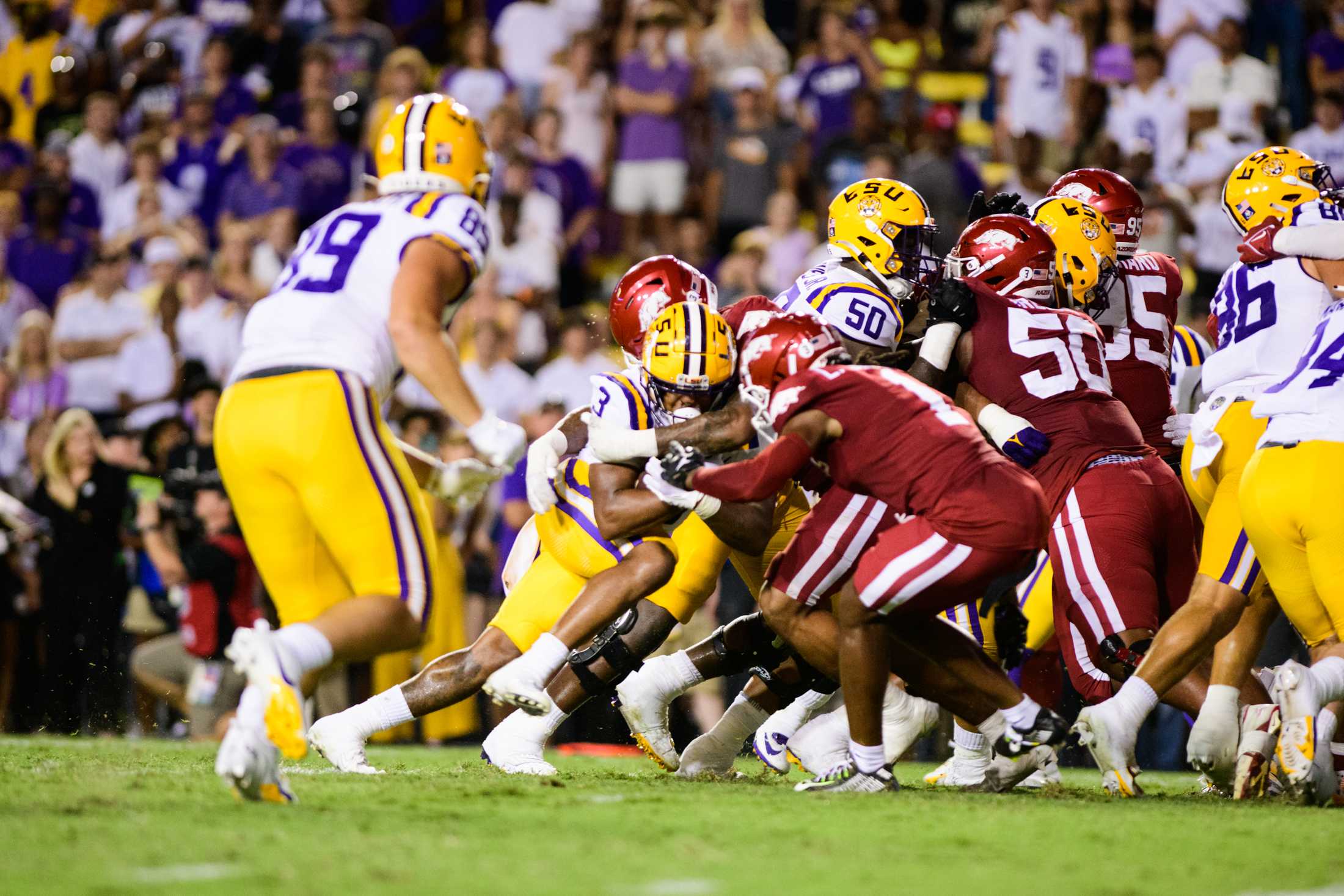 PHOTOS: LSU football defeats Arkansas 34-31