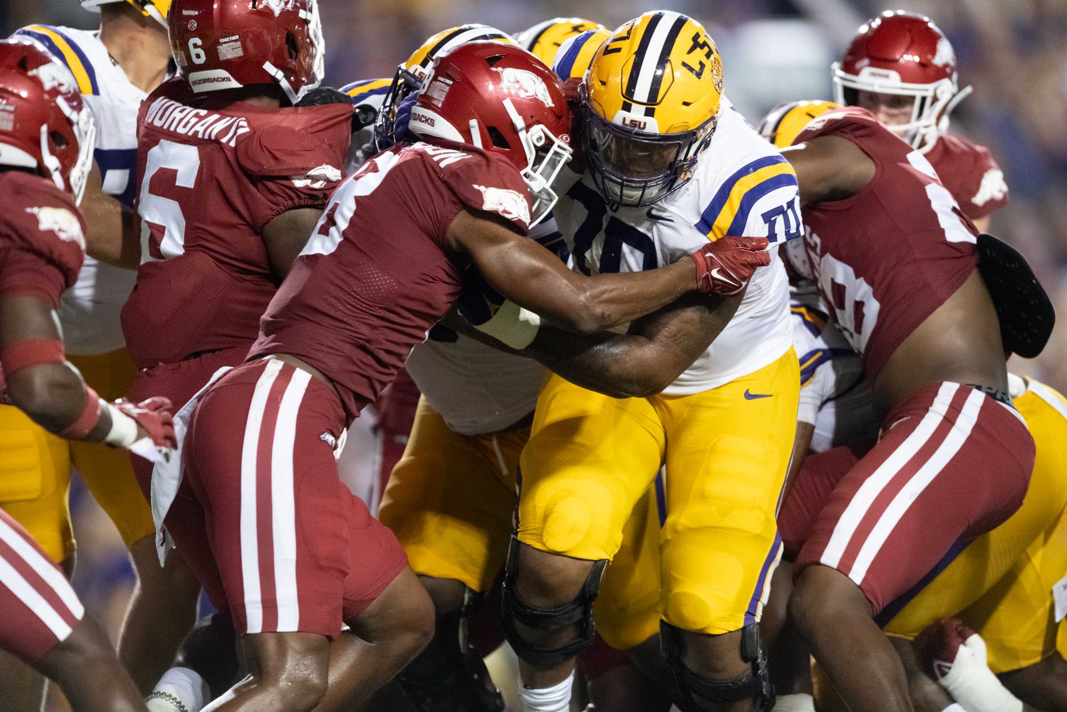 PHOTOS: LSU football defeats Arkansas 34-31