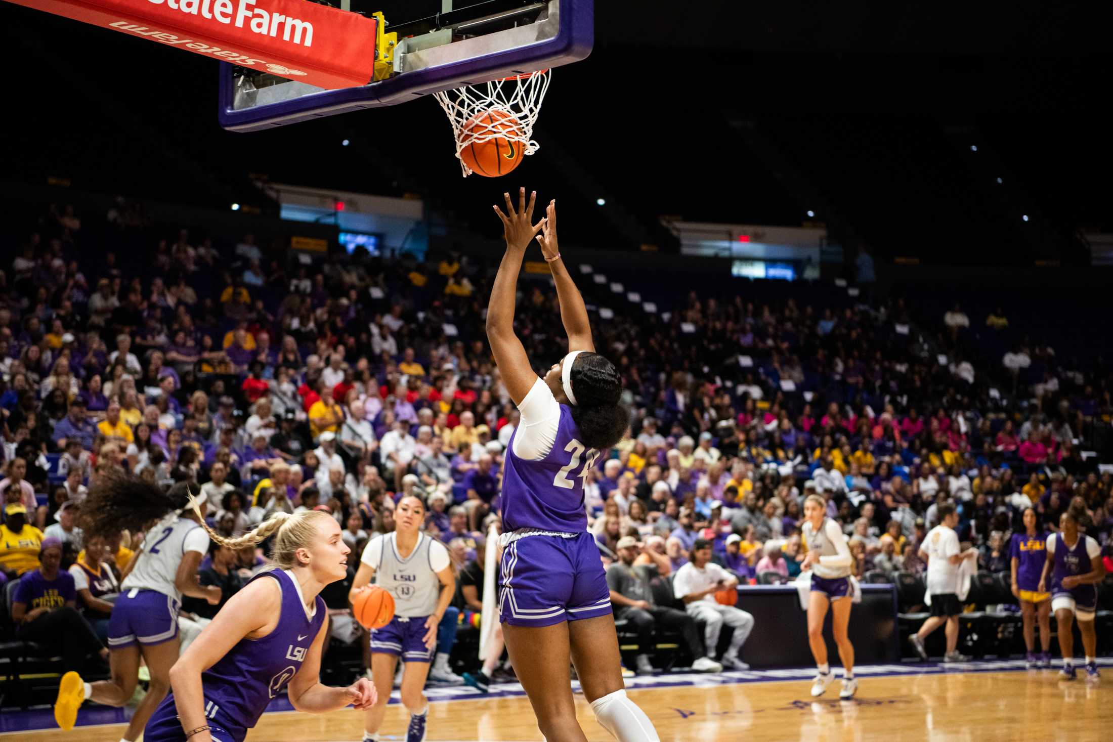 PHOTOS: LSU women's basketball holds practice open to public