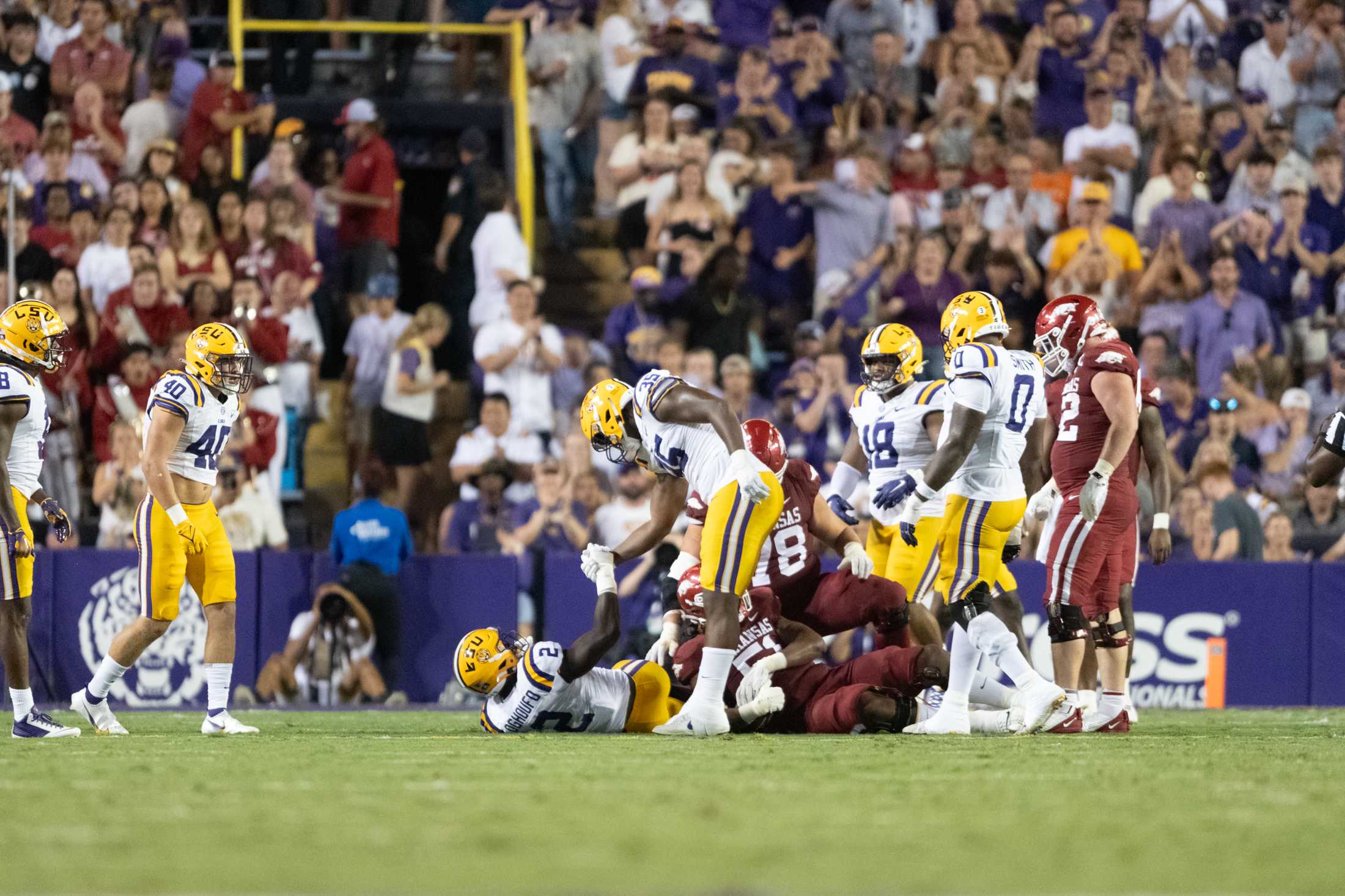 PHOTOS: LSU football defeats Arkansas 34-31