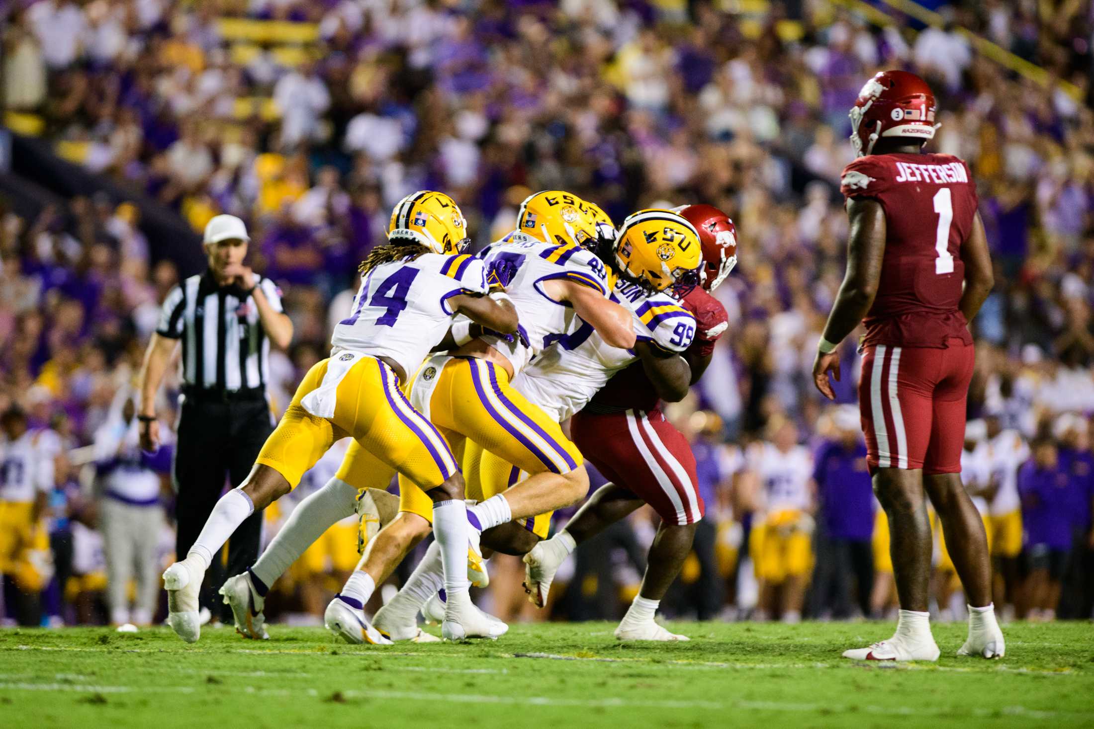 PHOTOS: LSU football defeats Arkansas 34-31