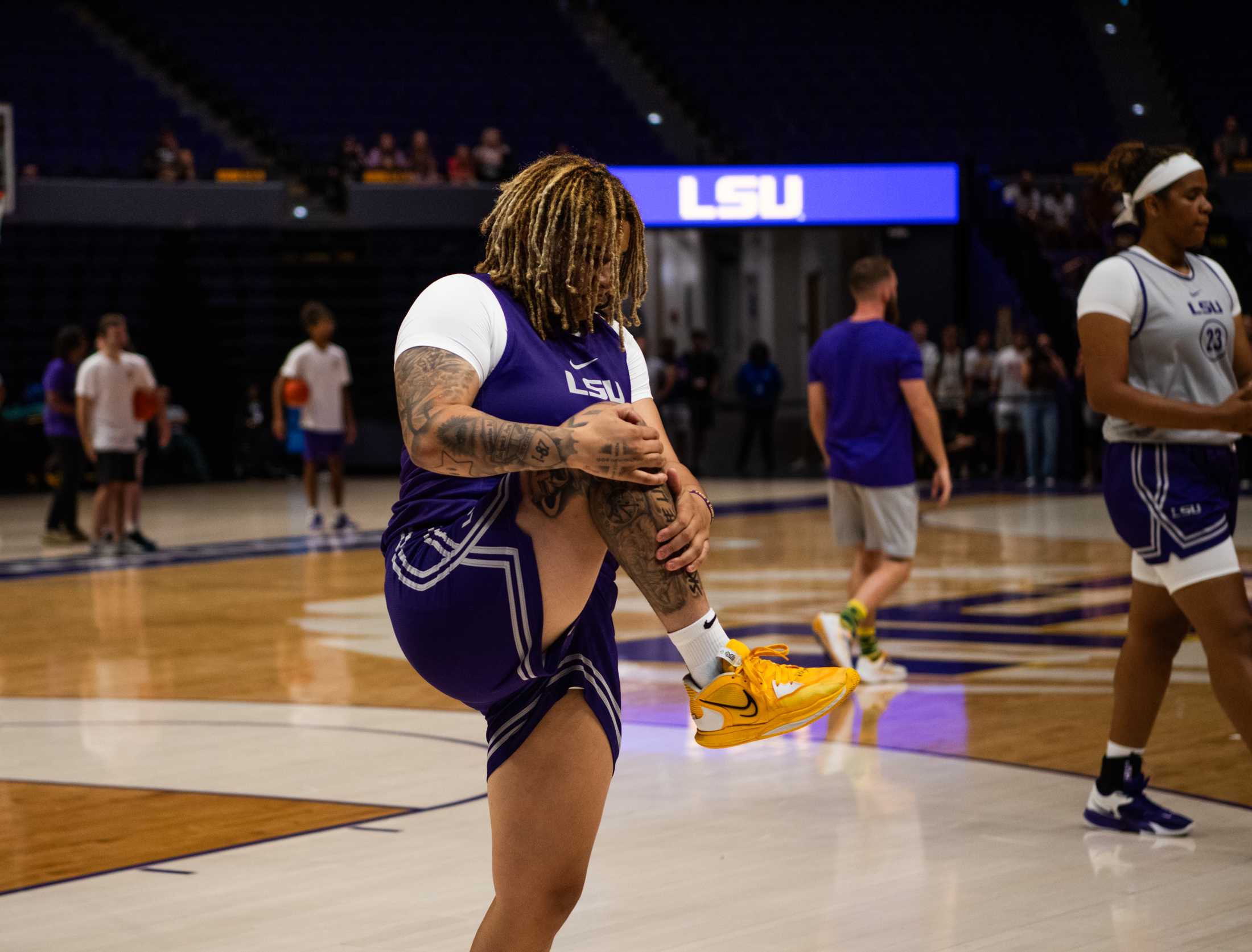 PHOTOS: LSU women's basketball holds practice open to public